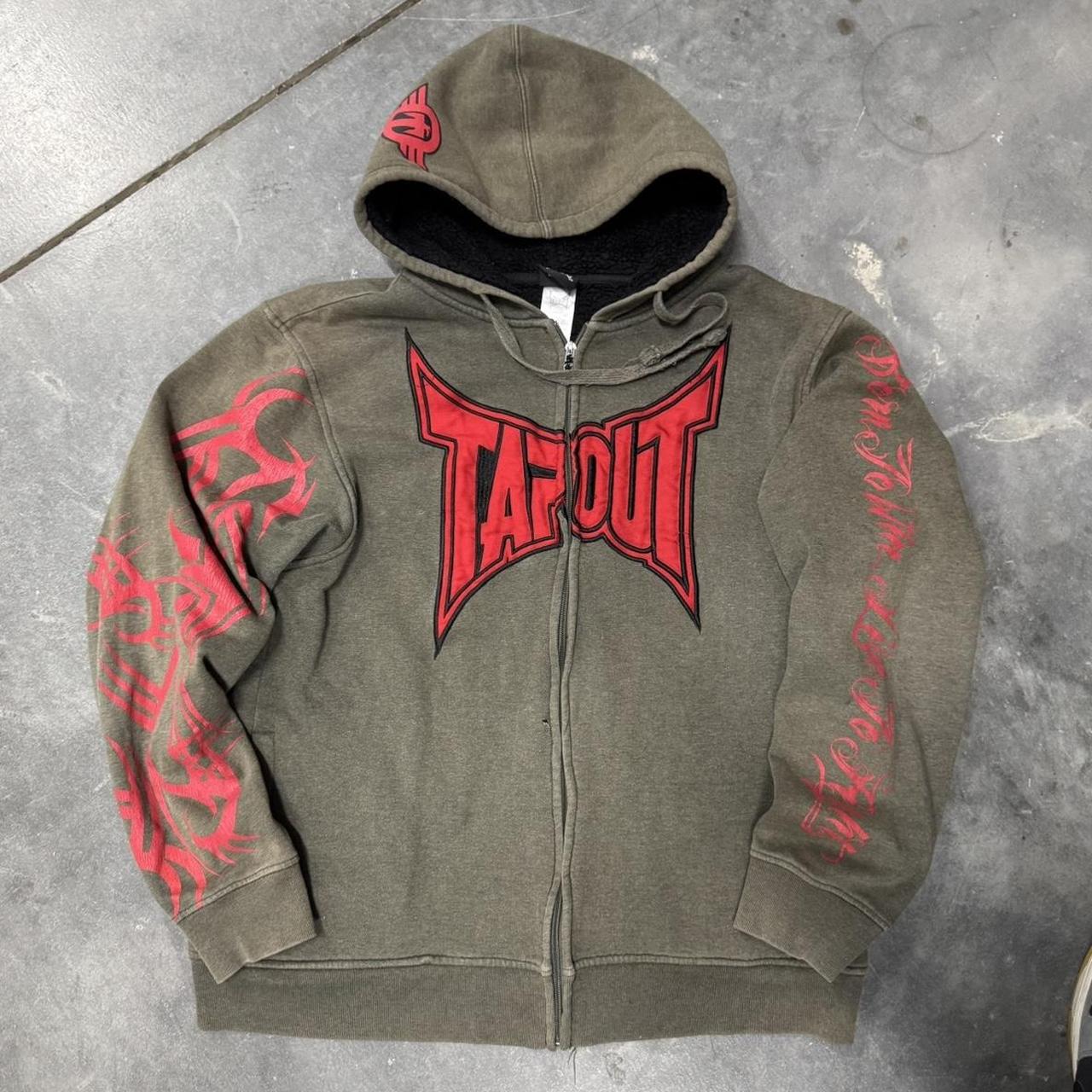 tapout パーカー TAPOUT タップアウト スパーク ブランドロゴ ジップアップ