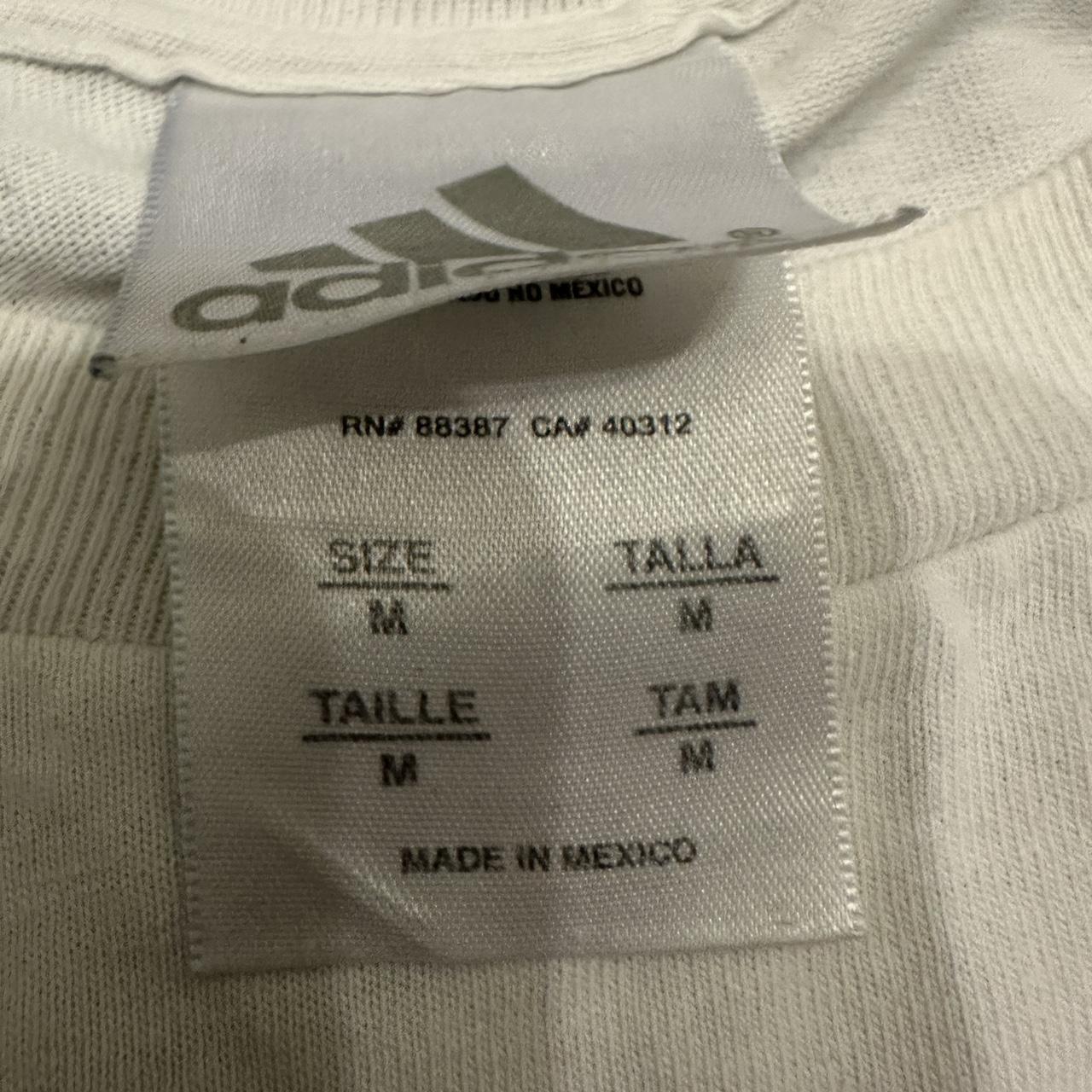 Y2K Baby Blue Adidas Graphic TShirt Size M fits... Depop