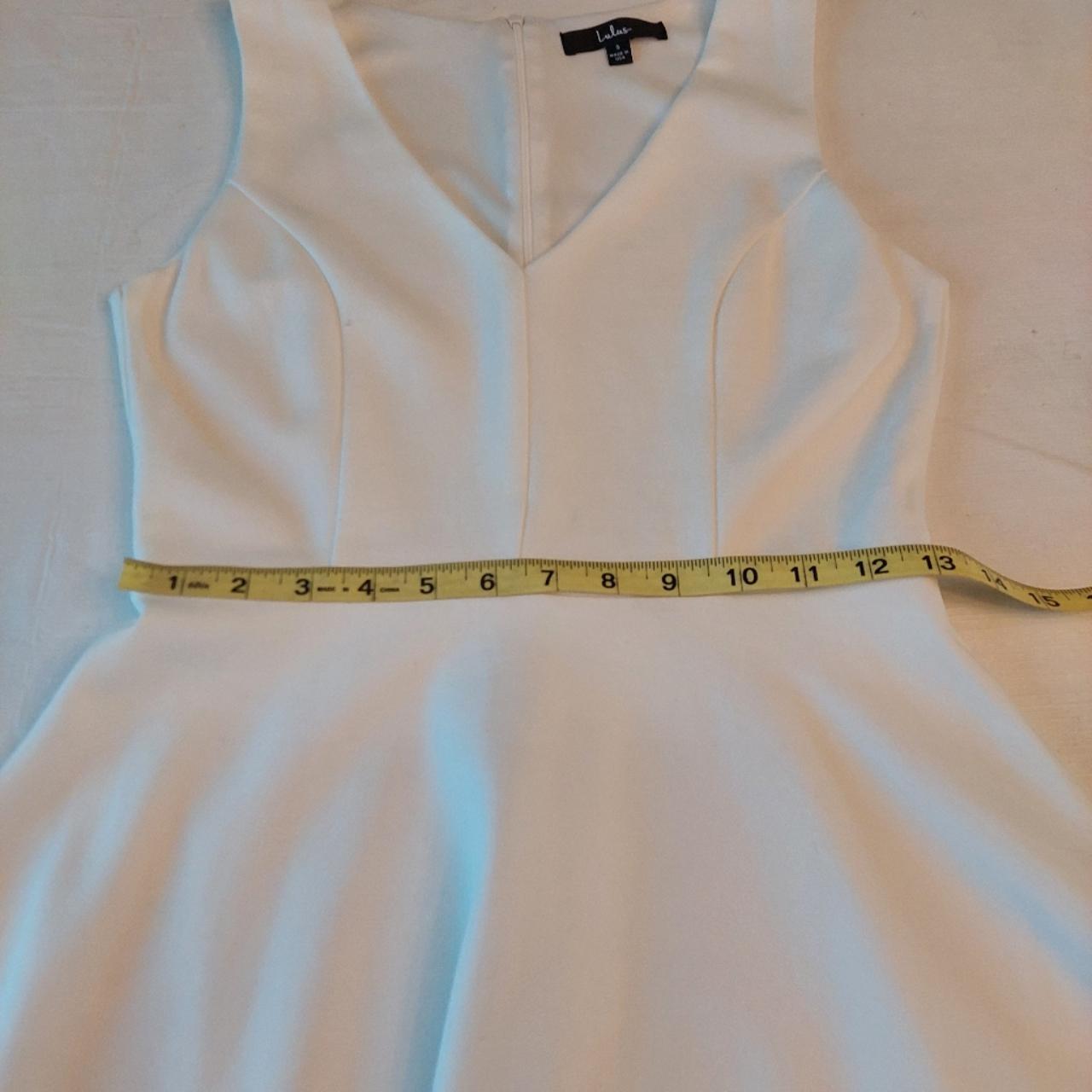 Lulus Bon Appetit Skater Mini Dress White A Line V. Depop