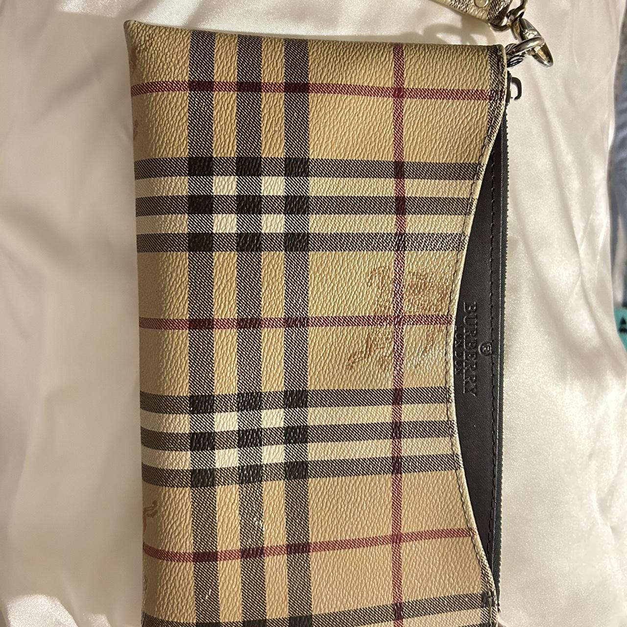 Vintage Burberry Wristlet -Repop. Zipper needs... - Depop