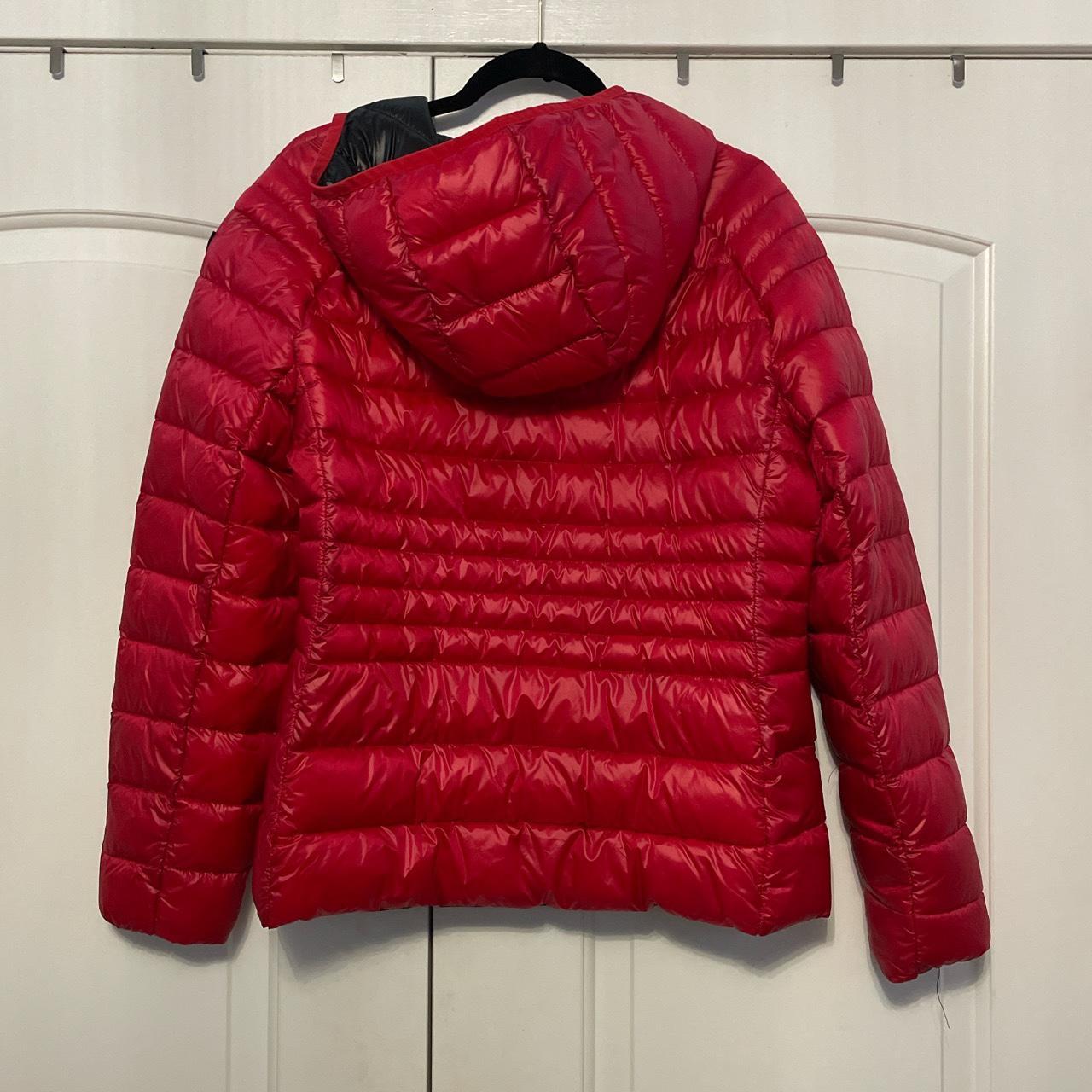 Red BCBG down winter jacket. Size medium Only worn Depop