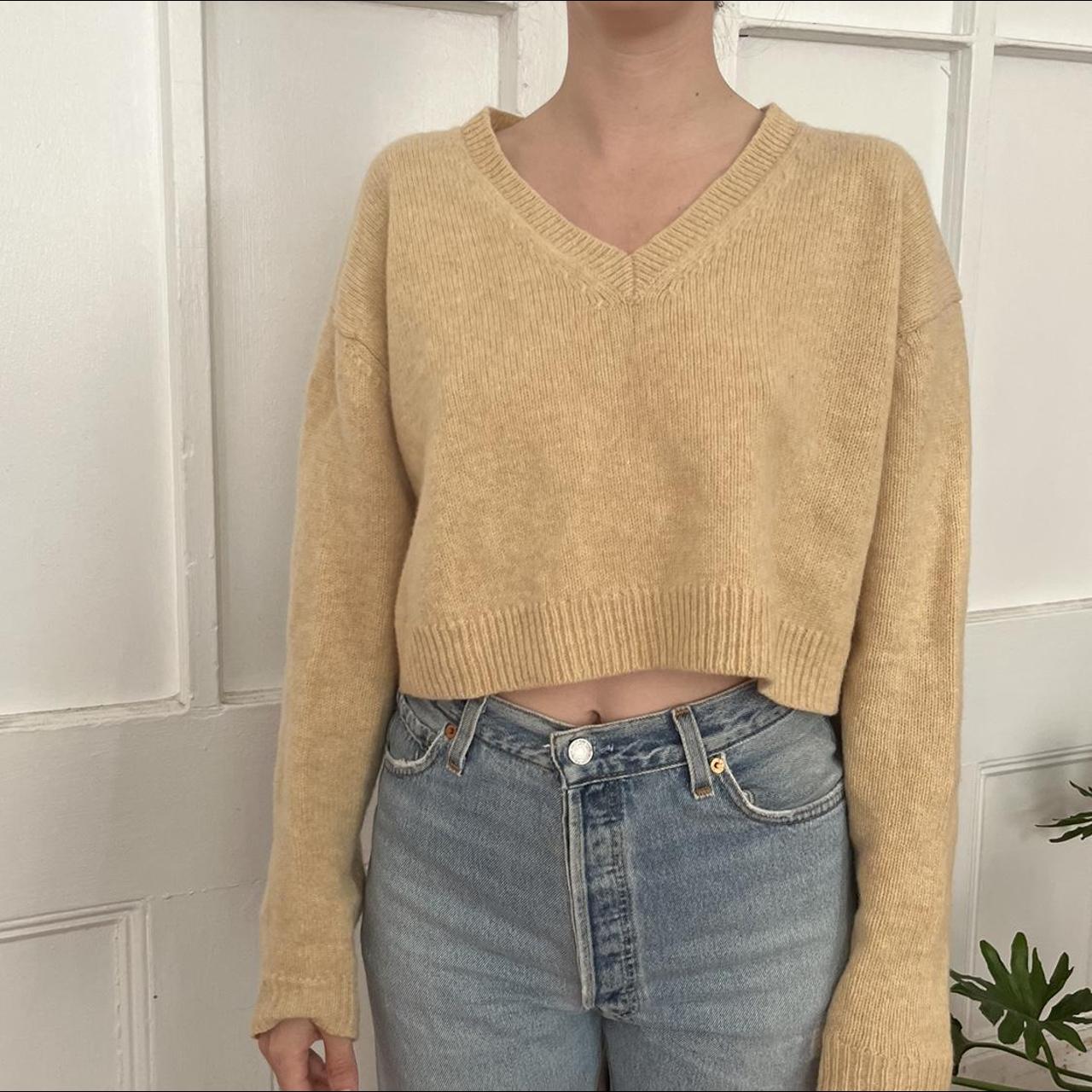 Acne studios cropped top sweater