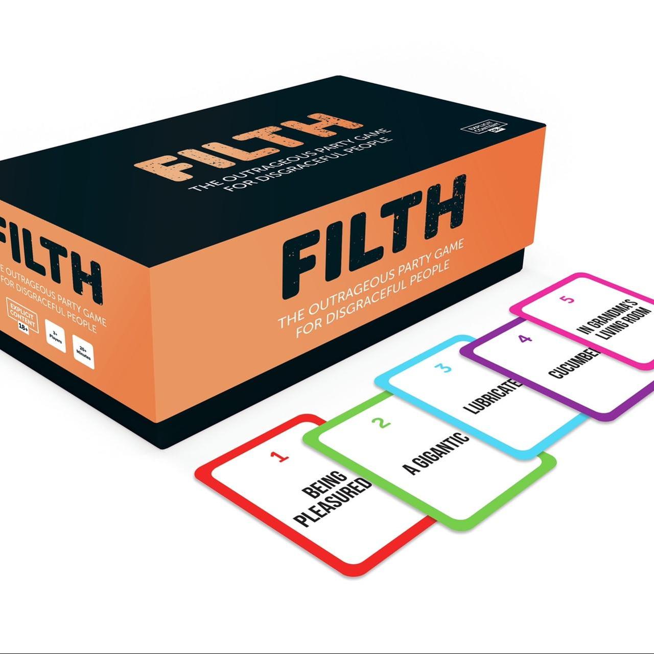 Filth playing card game New condition filth... Depop
