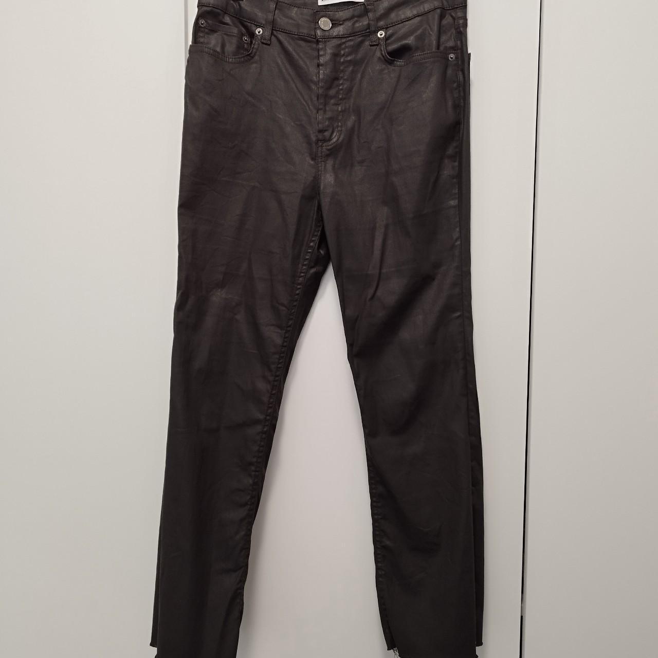 Coated trousers zara online