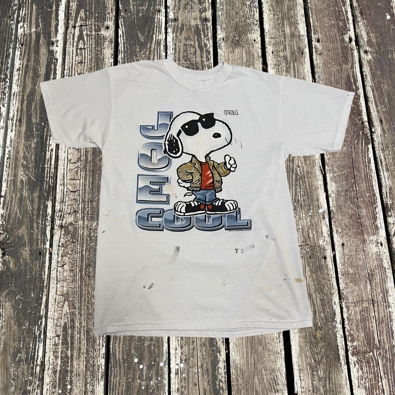 Vintage 90’s Snoopy Peanuts Joe Cool T-shirt Adult - Depop