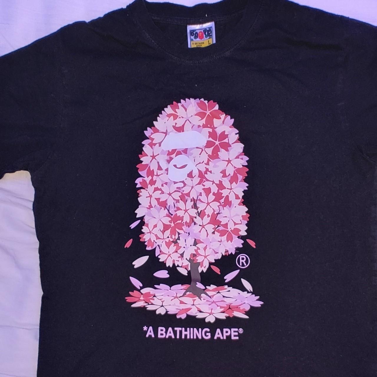 Bape Sakura Tee Blackfrom SS21, Message for...