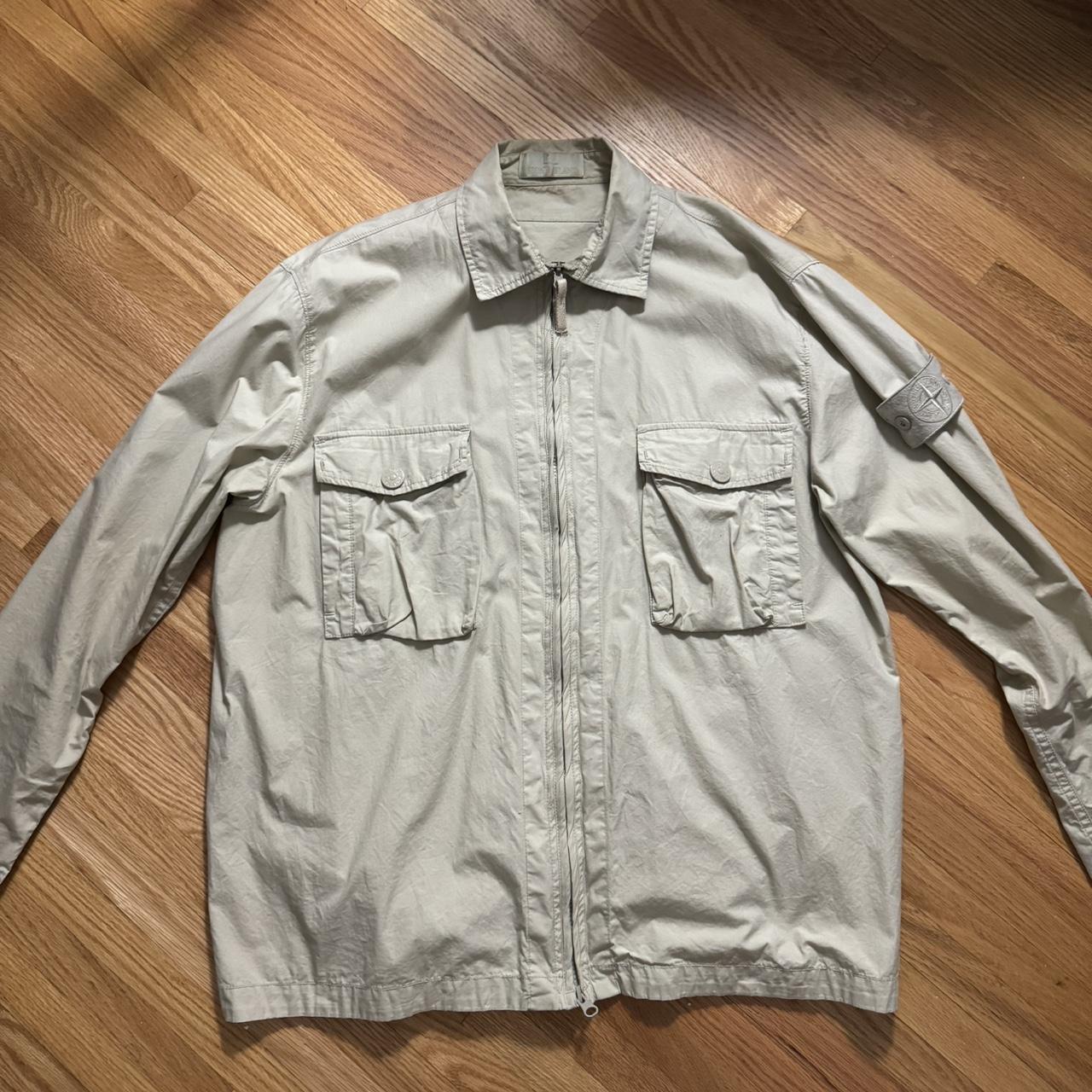 Stone island sale ghost resin overshirt