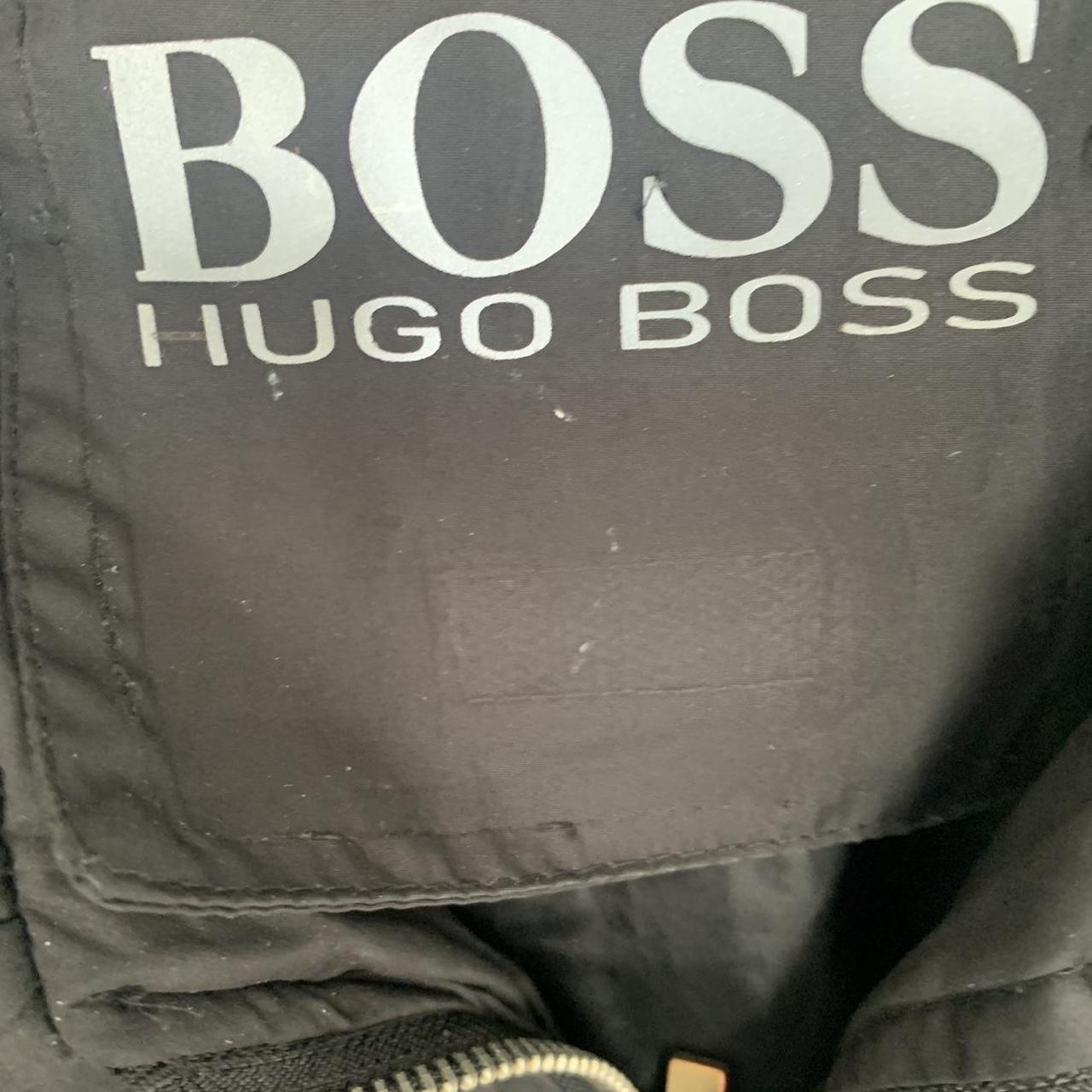 Description- vintage hugo boss bomber jacket Colour... - Depop