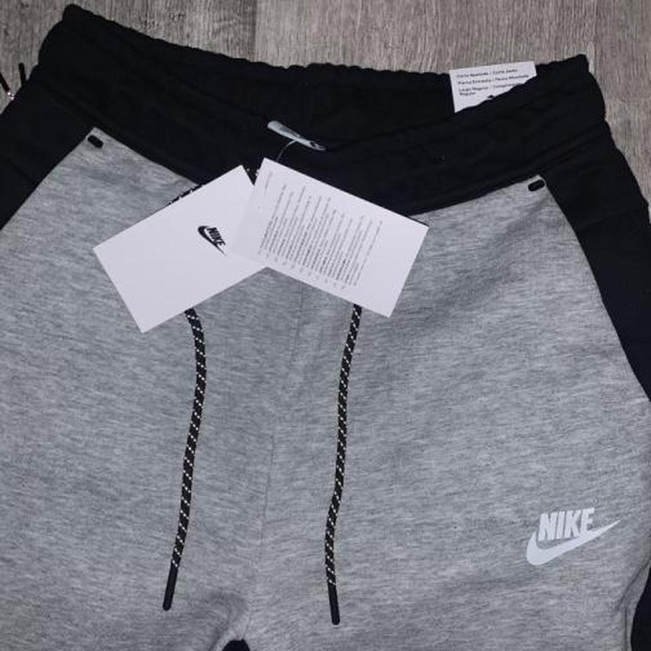 Nike tech joggers Grey and black Fresh and with... Depop