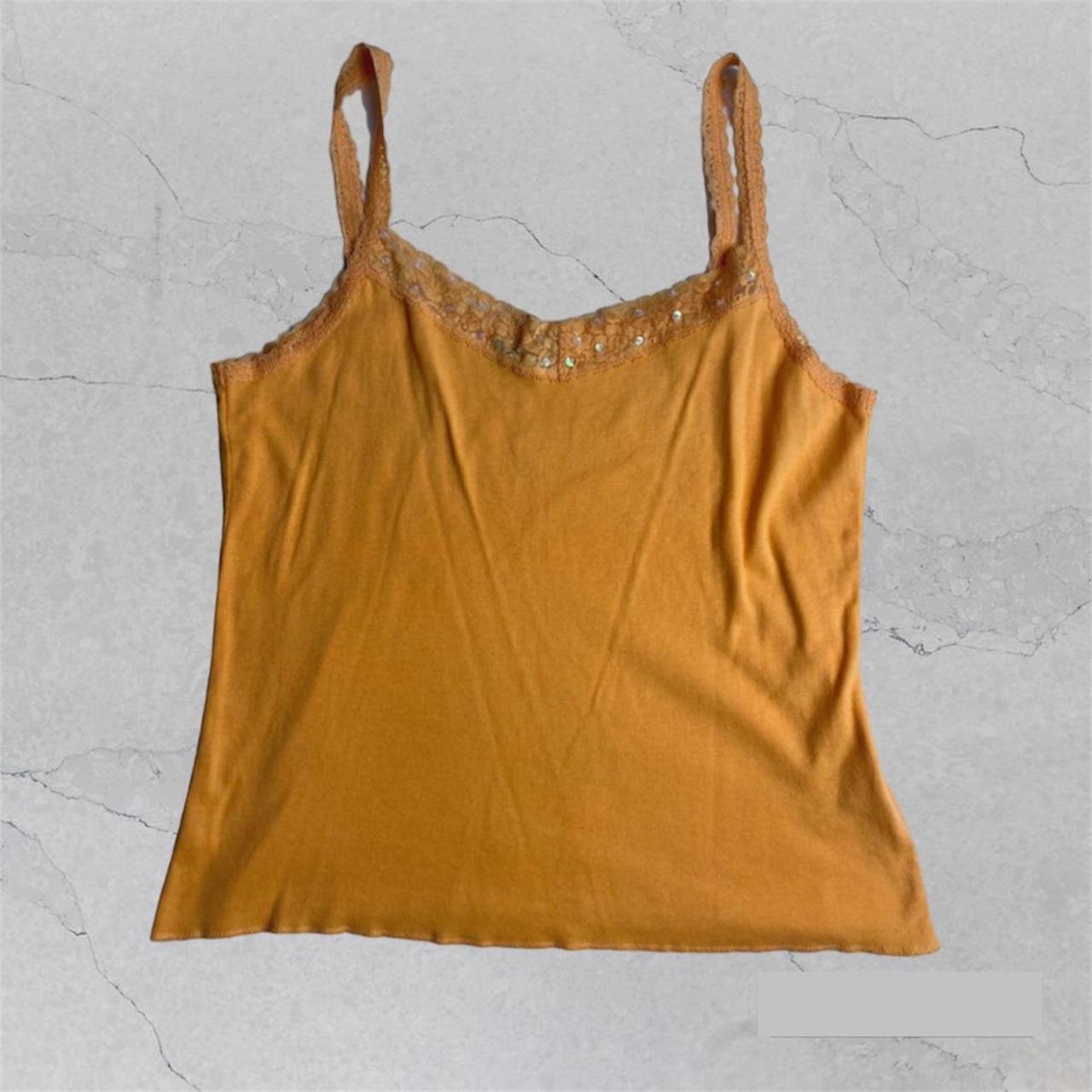 Women's Orange Vest Depop