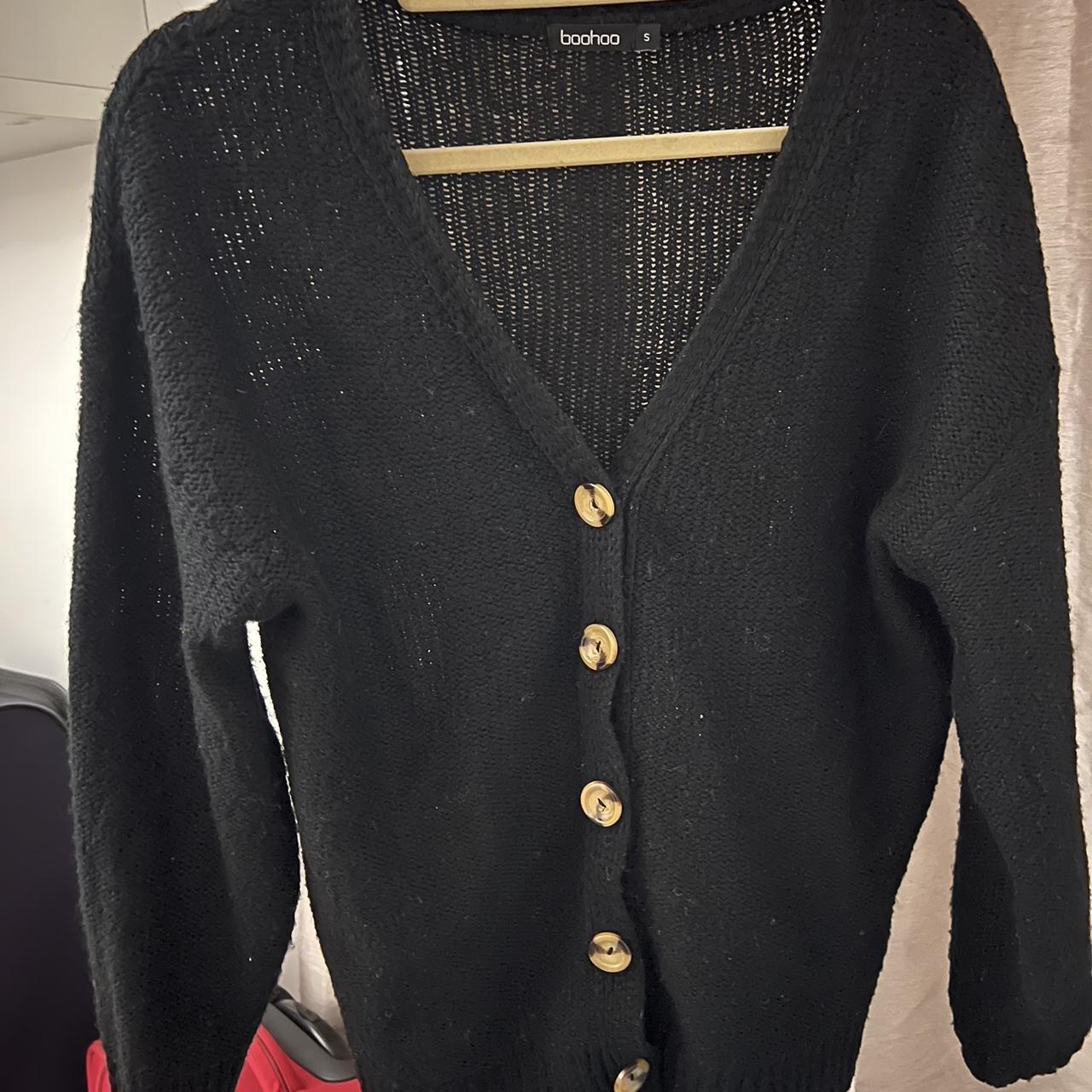 Boohoo black cardigan - Depop