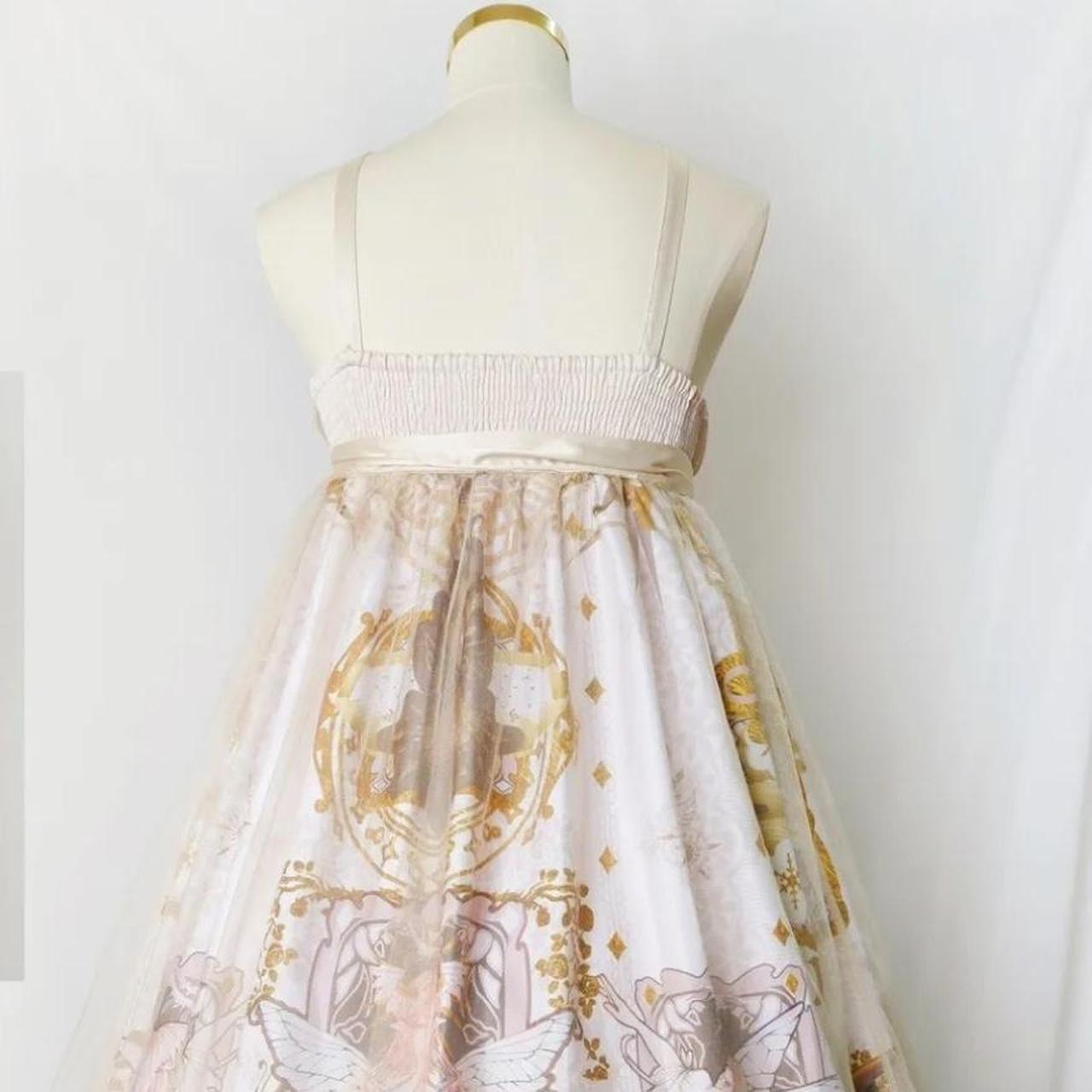 Women's Cream Dress Depop