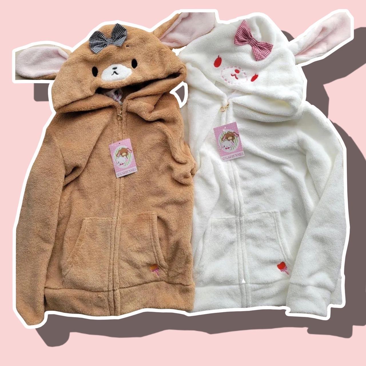 Sanrio Women's White And Brown Jacket | Depop