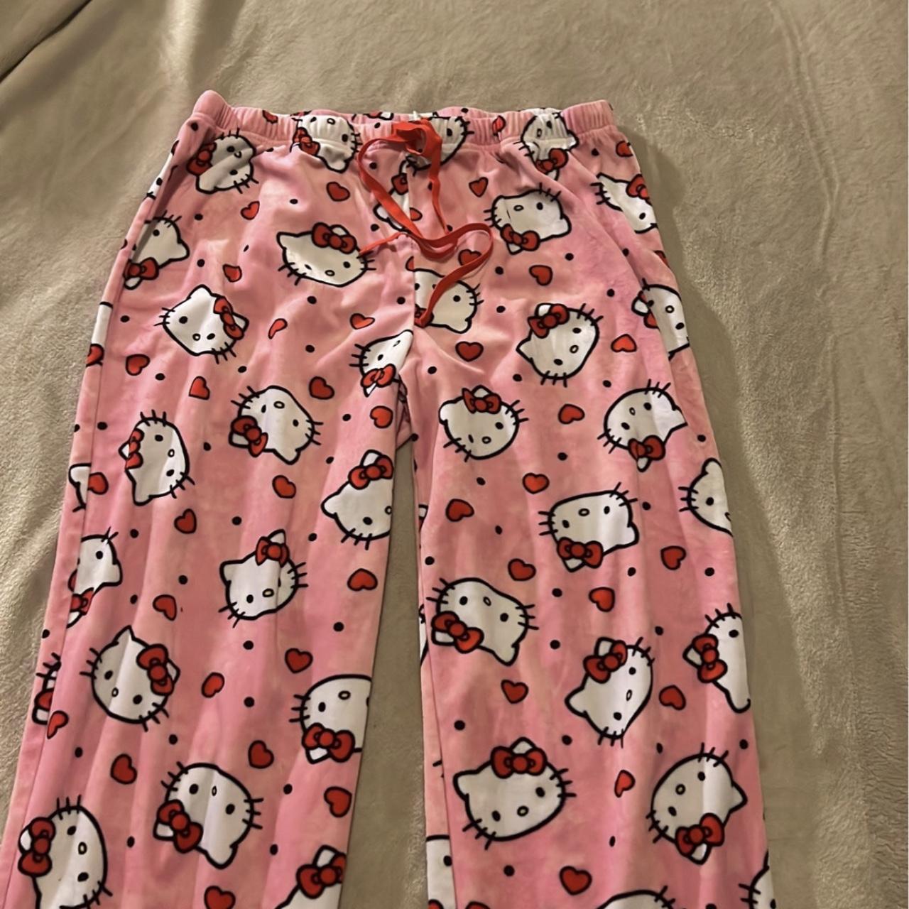 Hello Kitty Pajama Pants Valentines Collection... - Depop