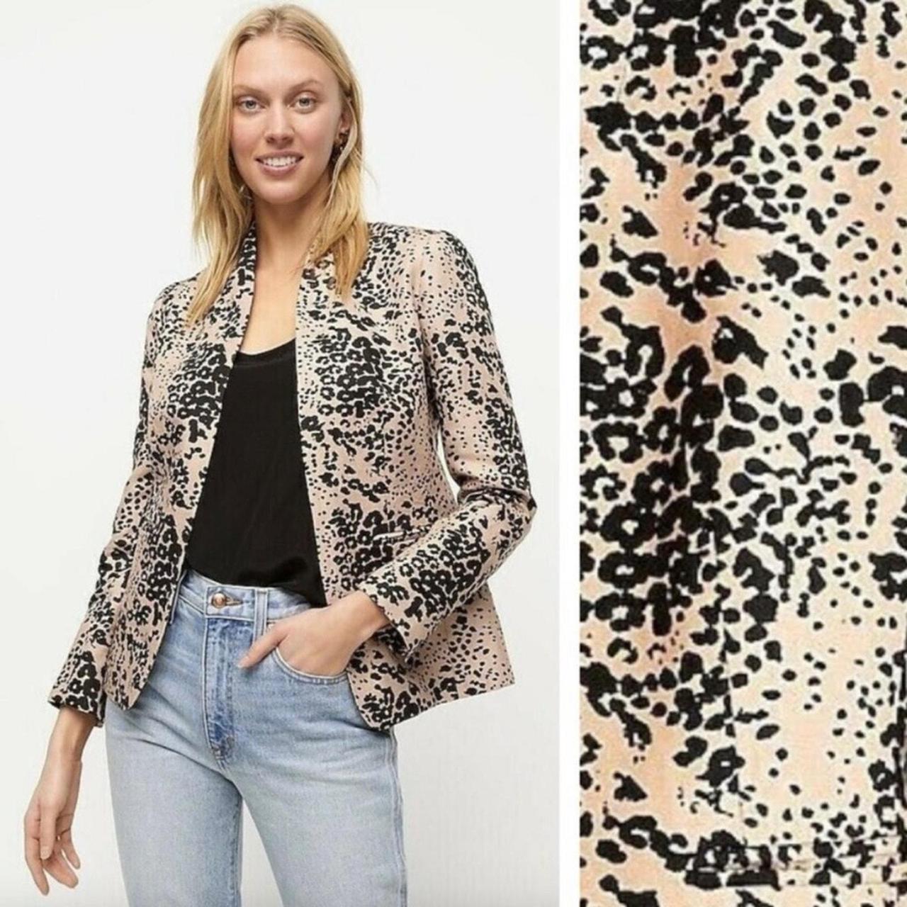 J crew leopard jacket best sale