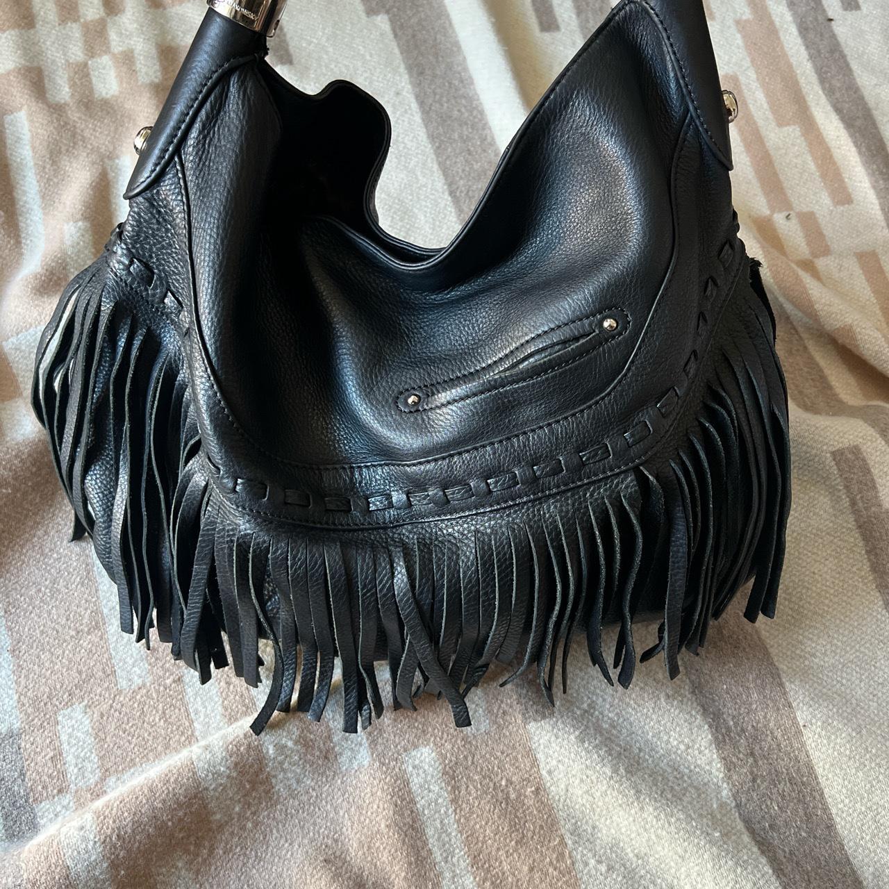 Mayko Bags Leather Purse with Fringe