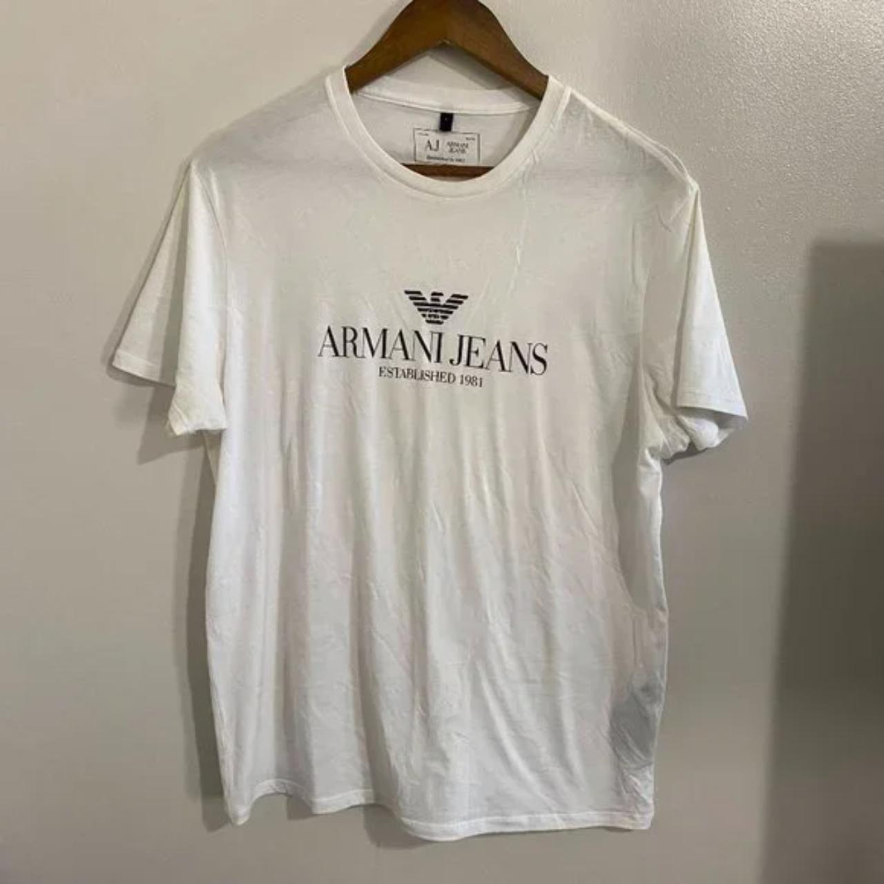 Armani jeans 1981 t shirt best sale