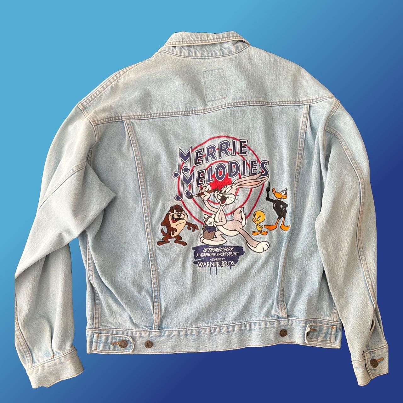 Vintage 90s Looney Tunes Embroidered Jean Jacket Size XL – Thrift Sh!t  Vintage