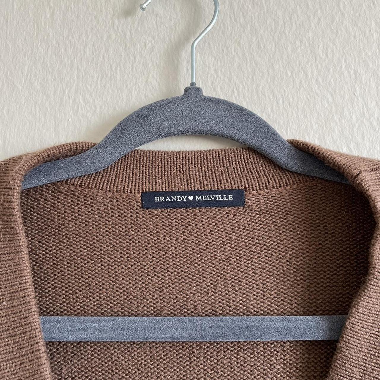 Brandy Melville Sweater in Brown One size Have worn... - Depop