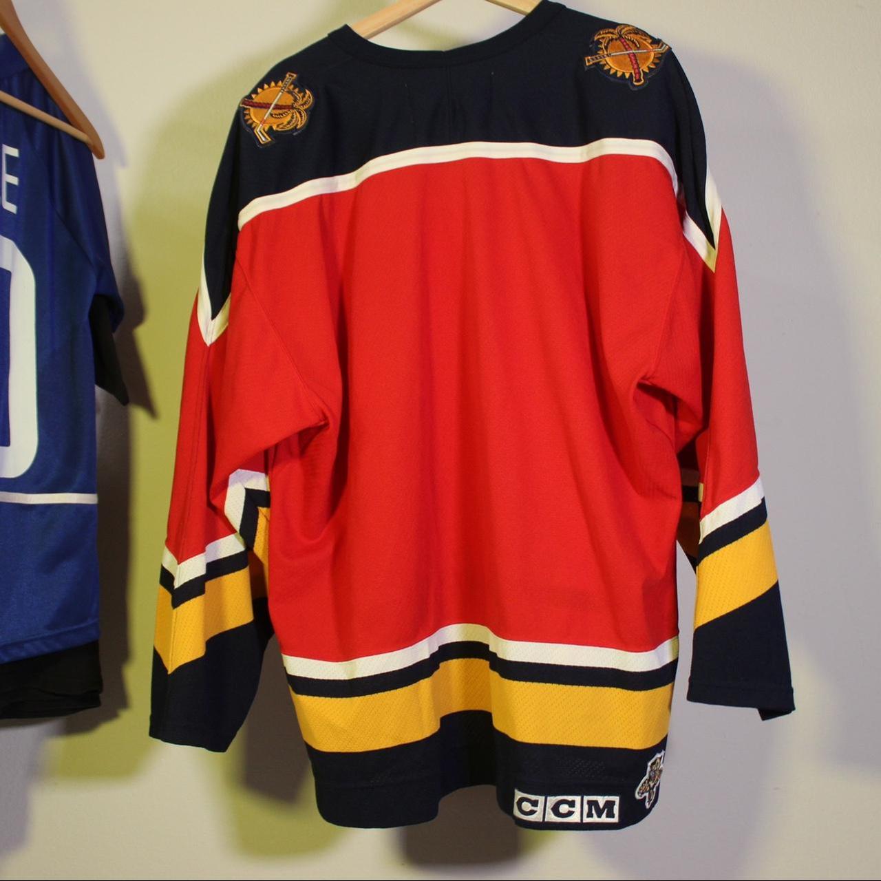 Vintage CCM Florida Panthers Hockey Jersey. 90s made - Depop