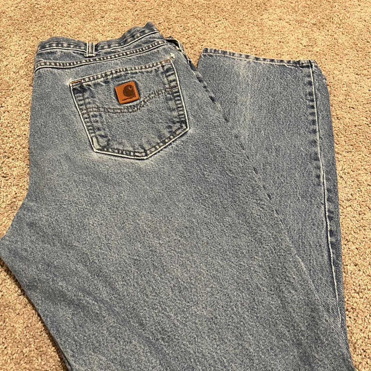 •Carhartt Traditional Fit Jeans •Size:... - Depop