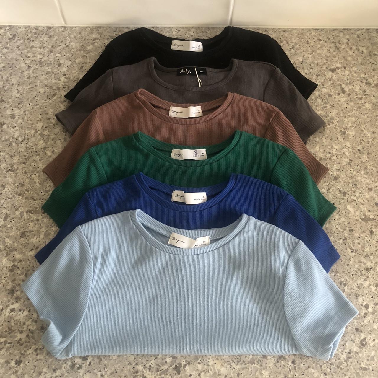 Supre Plain Baby Tee Bundle, Size XXS/XS All in... - Depop