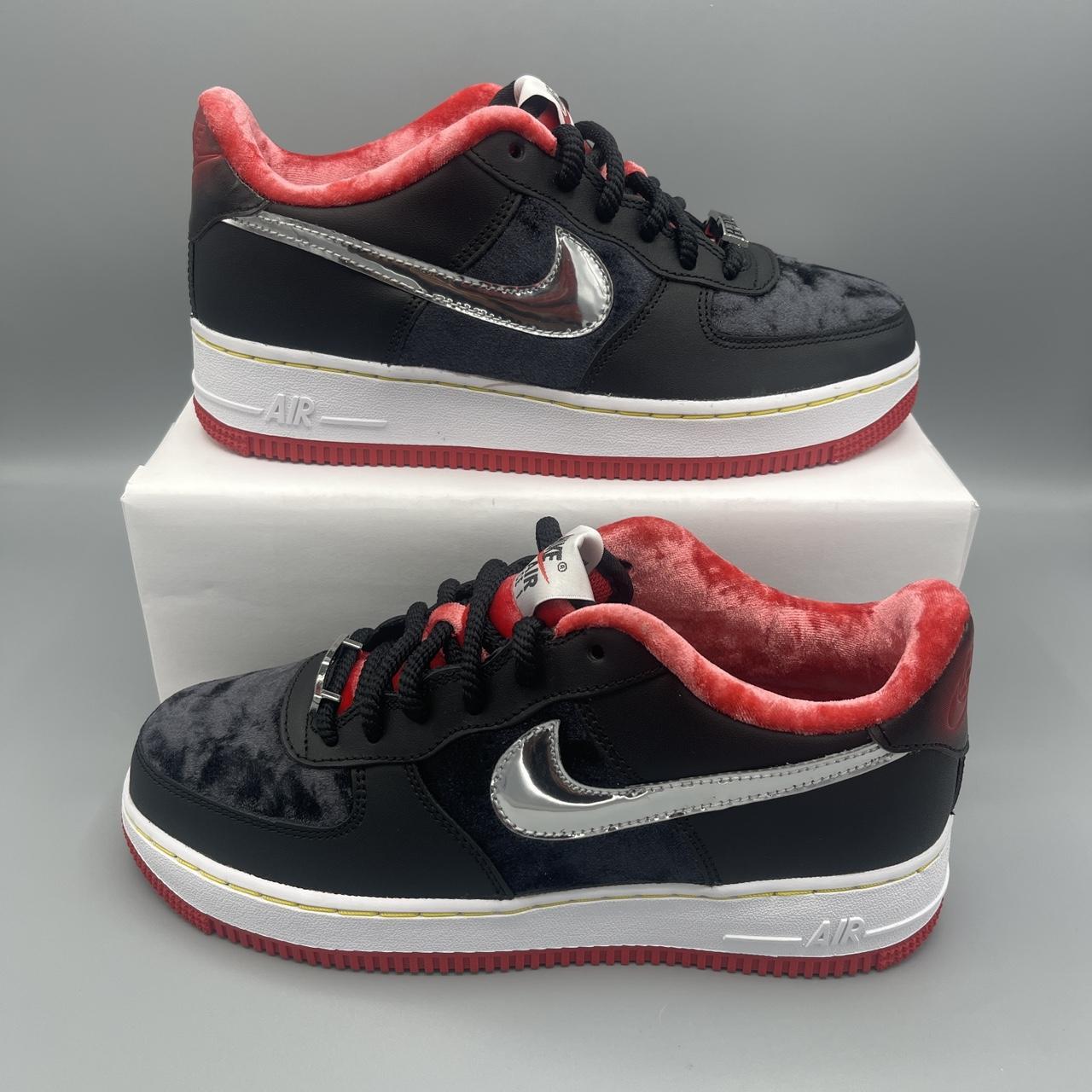 Nike Air Force 1 Low GS 'Multi-Swoosh' | White | Kid's Size 7