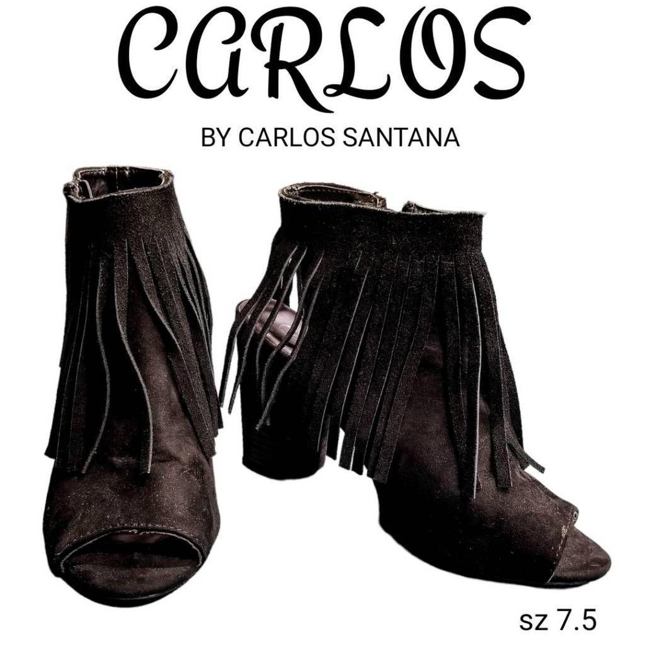 Carlos santana open outlet toe booties