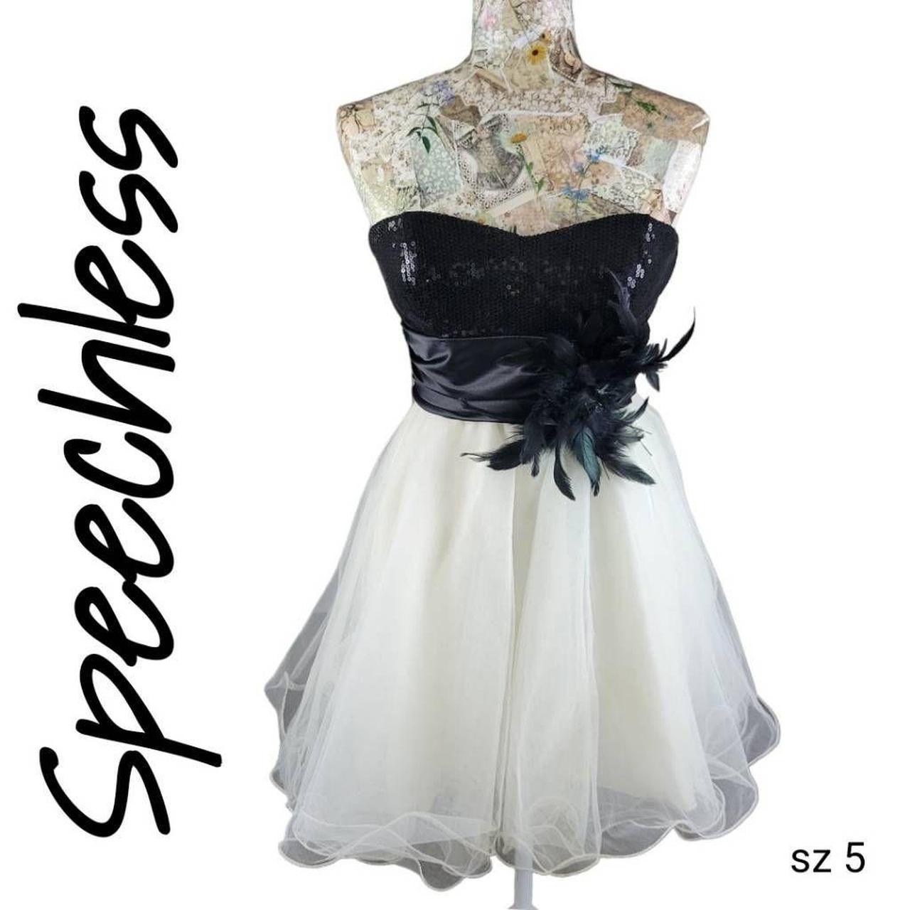 Speechless black and white clearance dress