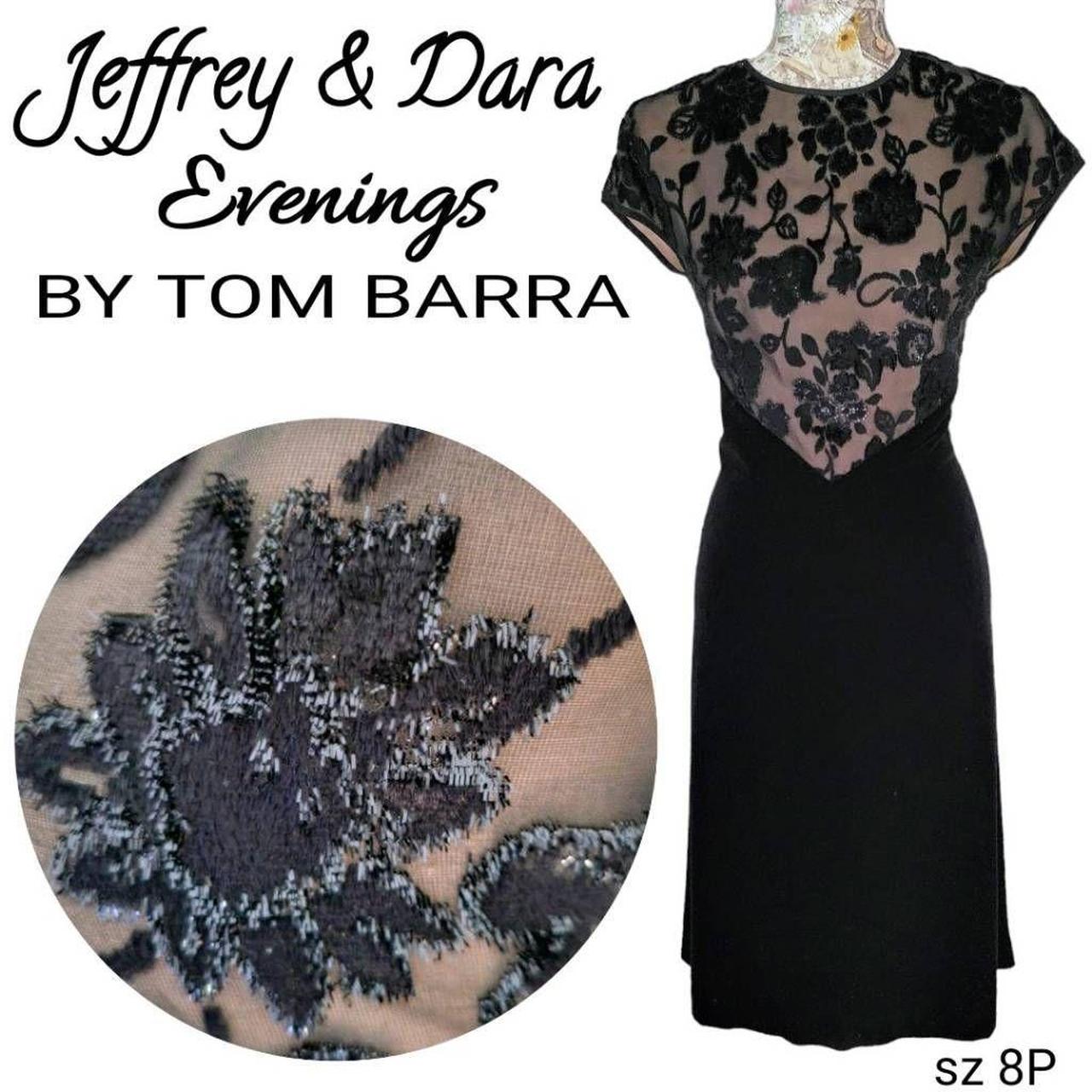 Vintage Jeffrey online & Dara Evenings Black Glittery Gown