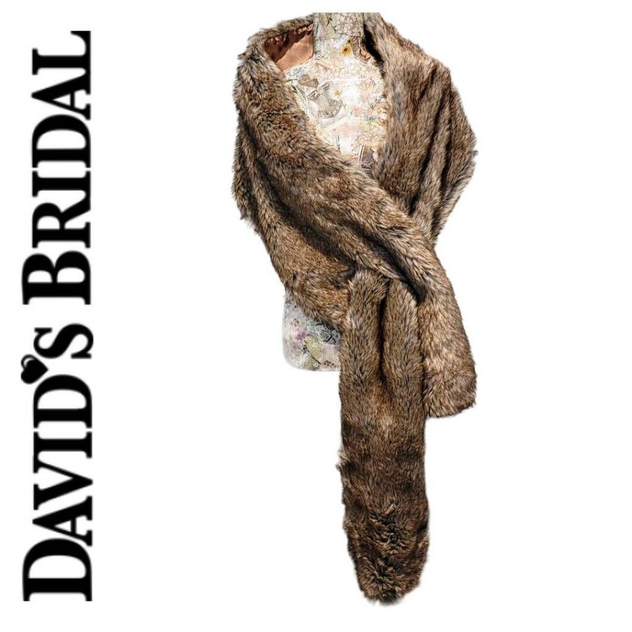 David's bridal faux fur wrap best sale