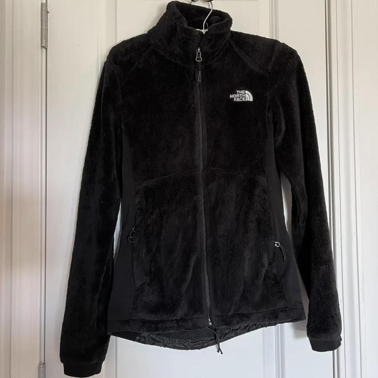 THE NORTH FACE WOMEN SIZE XS FULL ZIP BLACK FUZZY... - Depop