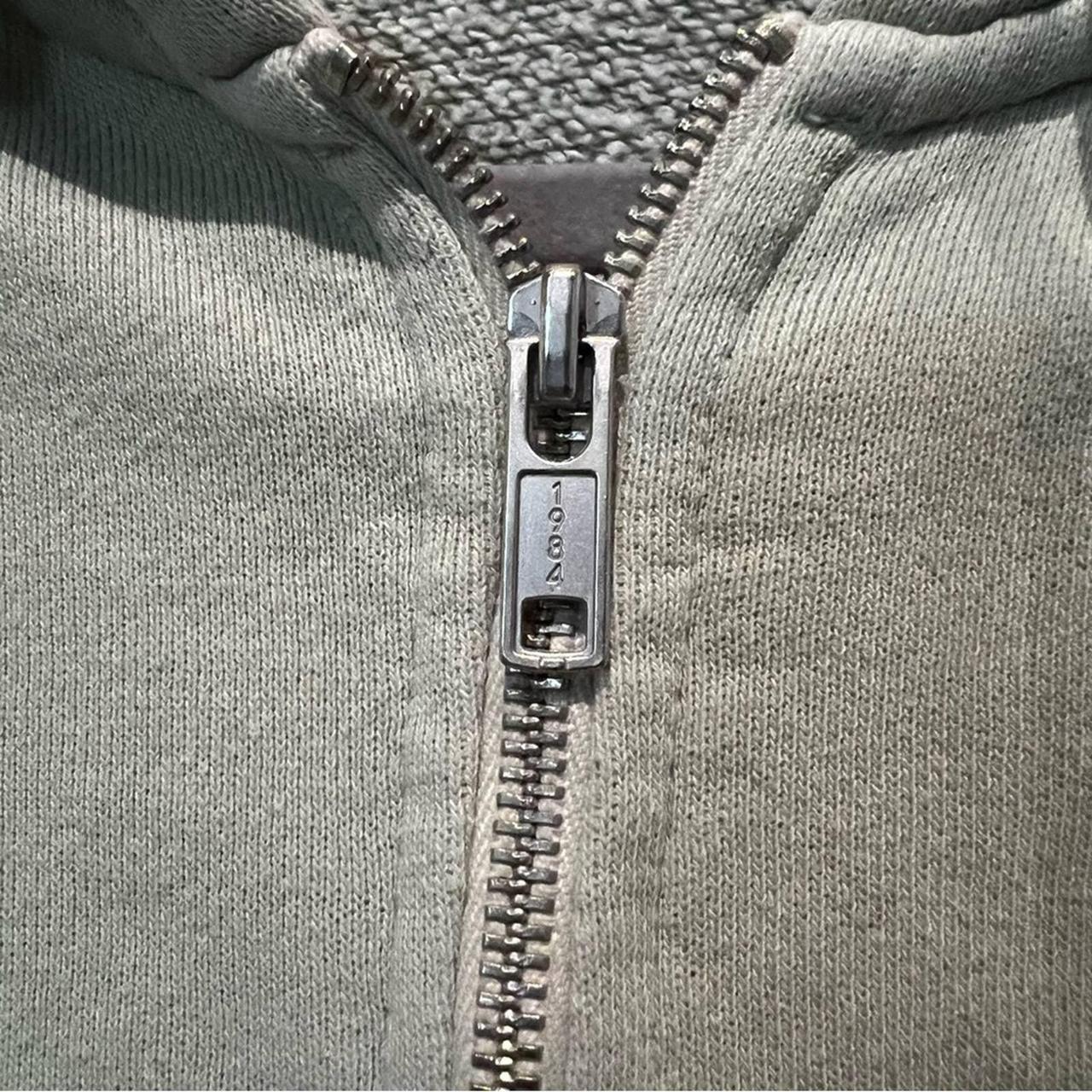 Brandy Melville Light Green Zip-Up Hoodie Sweatshirt - M/L (Approx