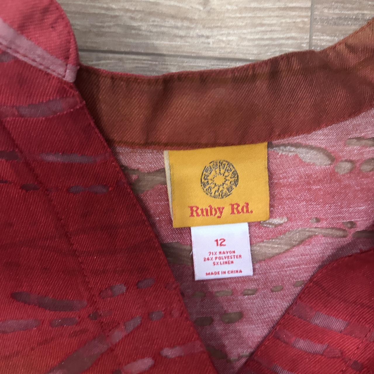 Ruby Rd. Women's Blouse - Multi/Orange - 12 – Rub… - image 3