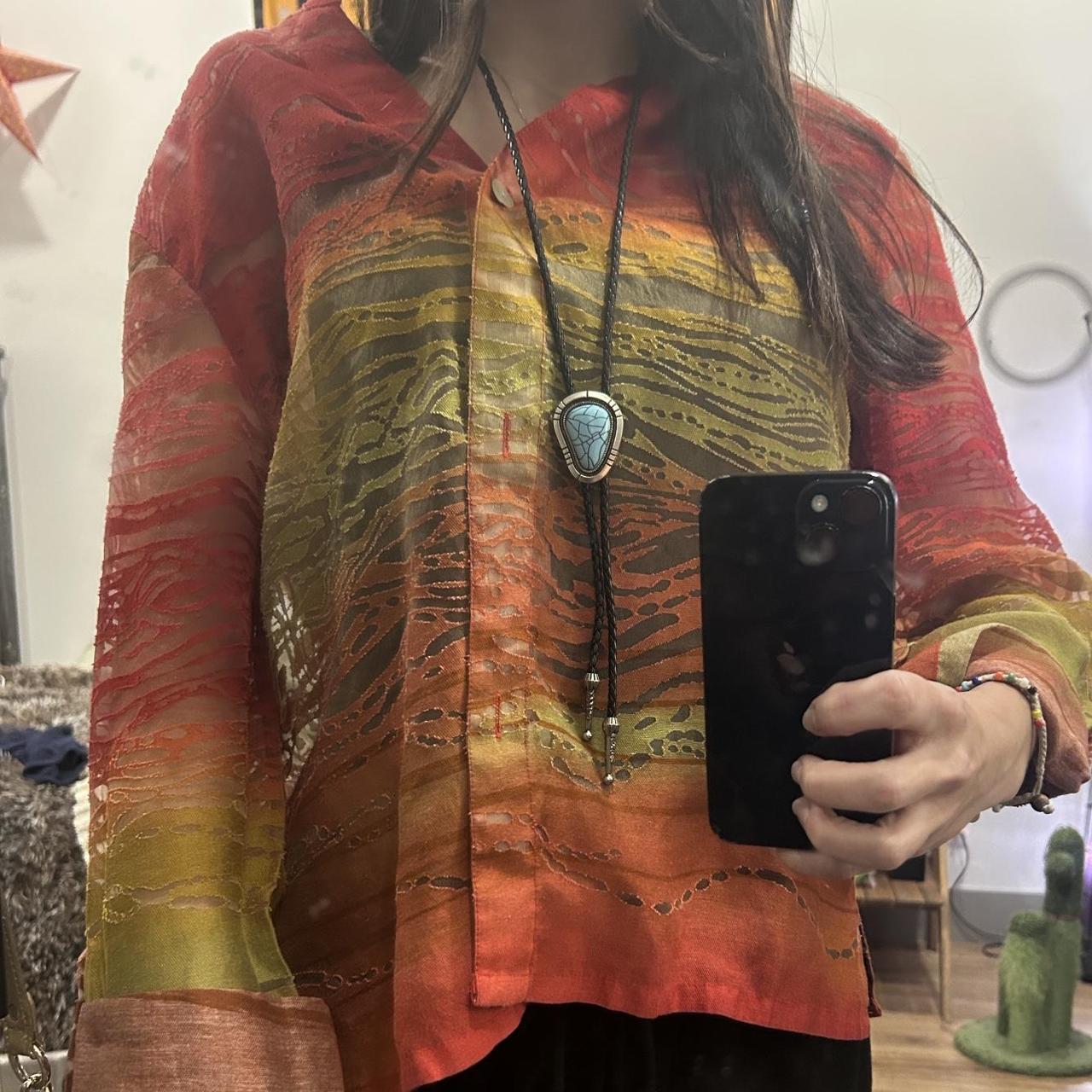 Ruby Rd. Women's Blouse - Multi/Orange - 12 – Rub… - image 1