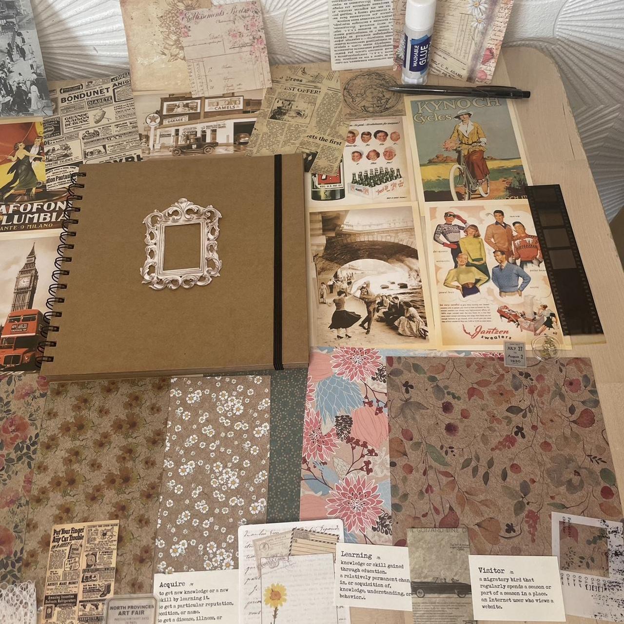 Scrapbook starter kit Theme vintage This... Depop