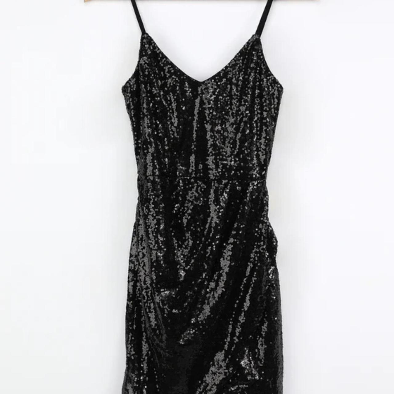 Lulus Forever Your Girl Black Sequin Bodycon