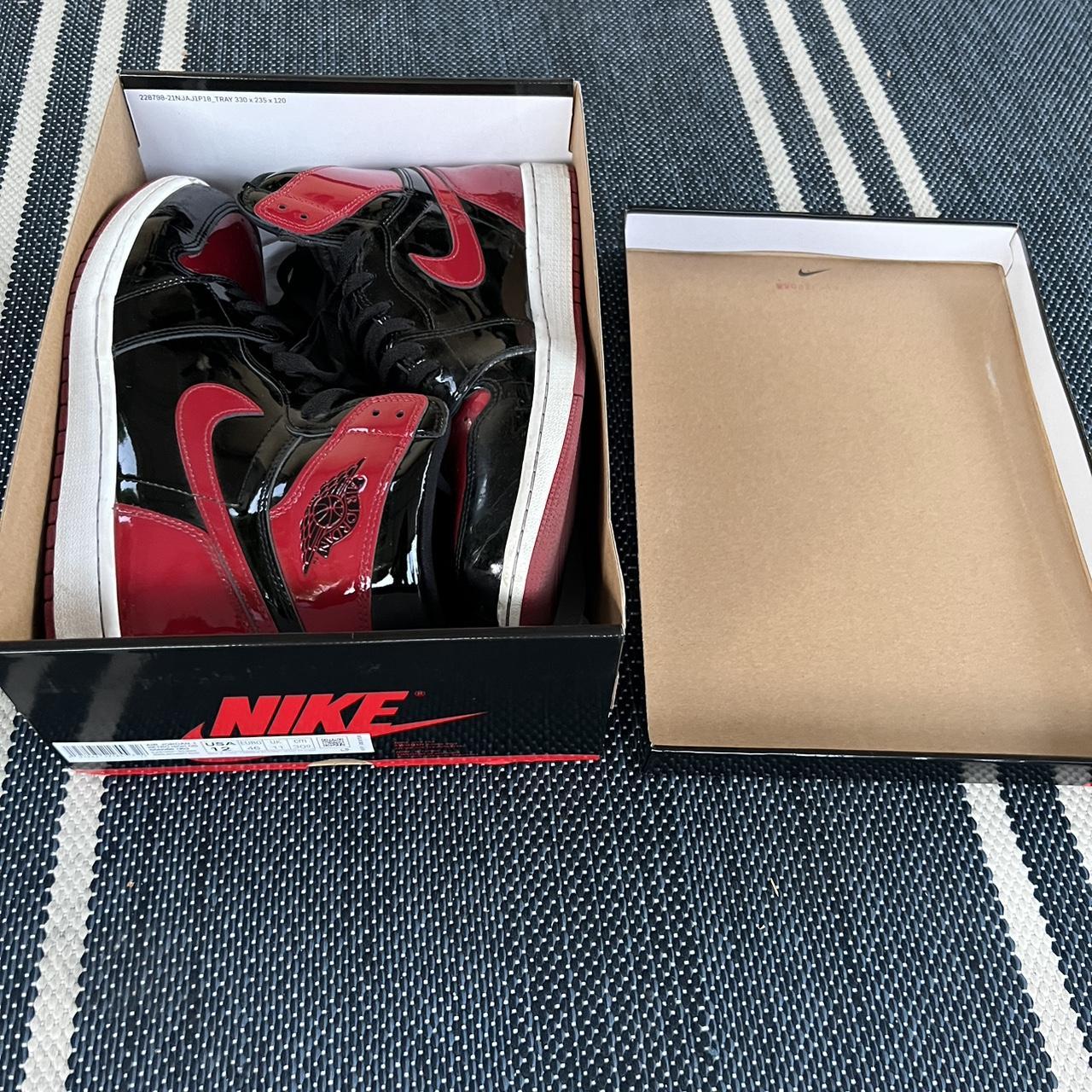 Patent leather jordan 1 size 12 us(lightly worn) Depop