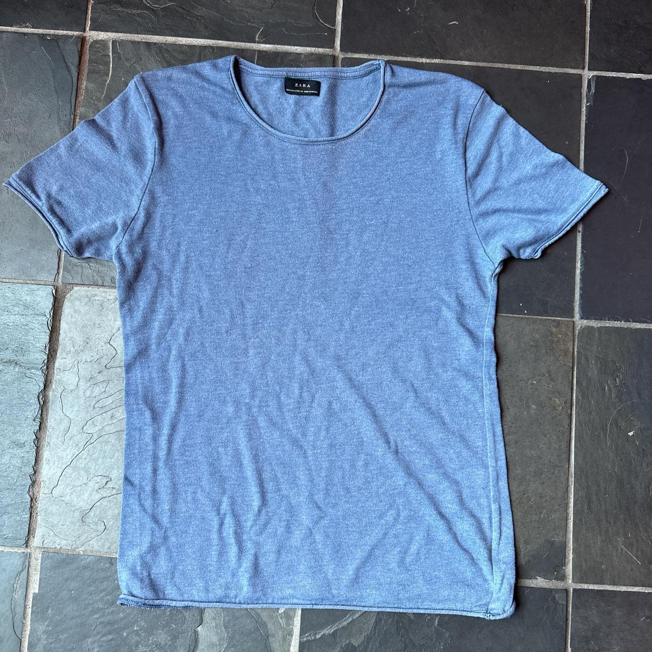 Zara Men's Blue Shirt | Depop