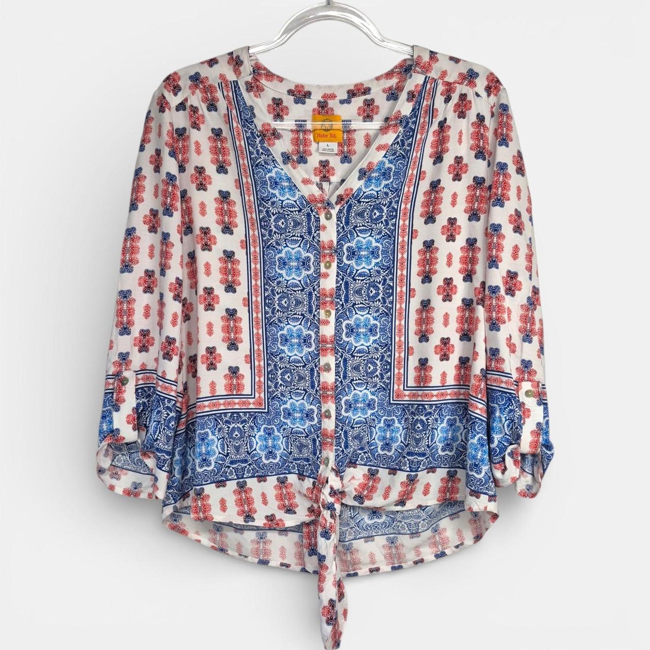 Ruby Rd. Women's Blouse - Multi - L – Ruby Rd Wom… - image 1
