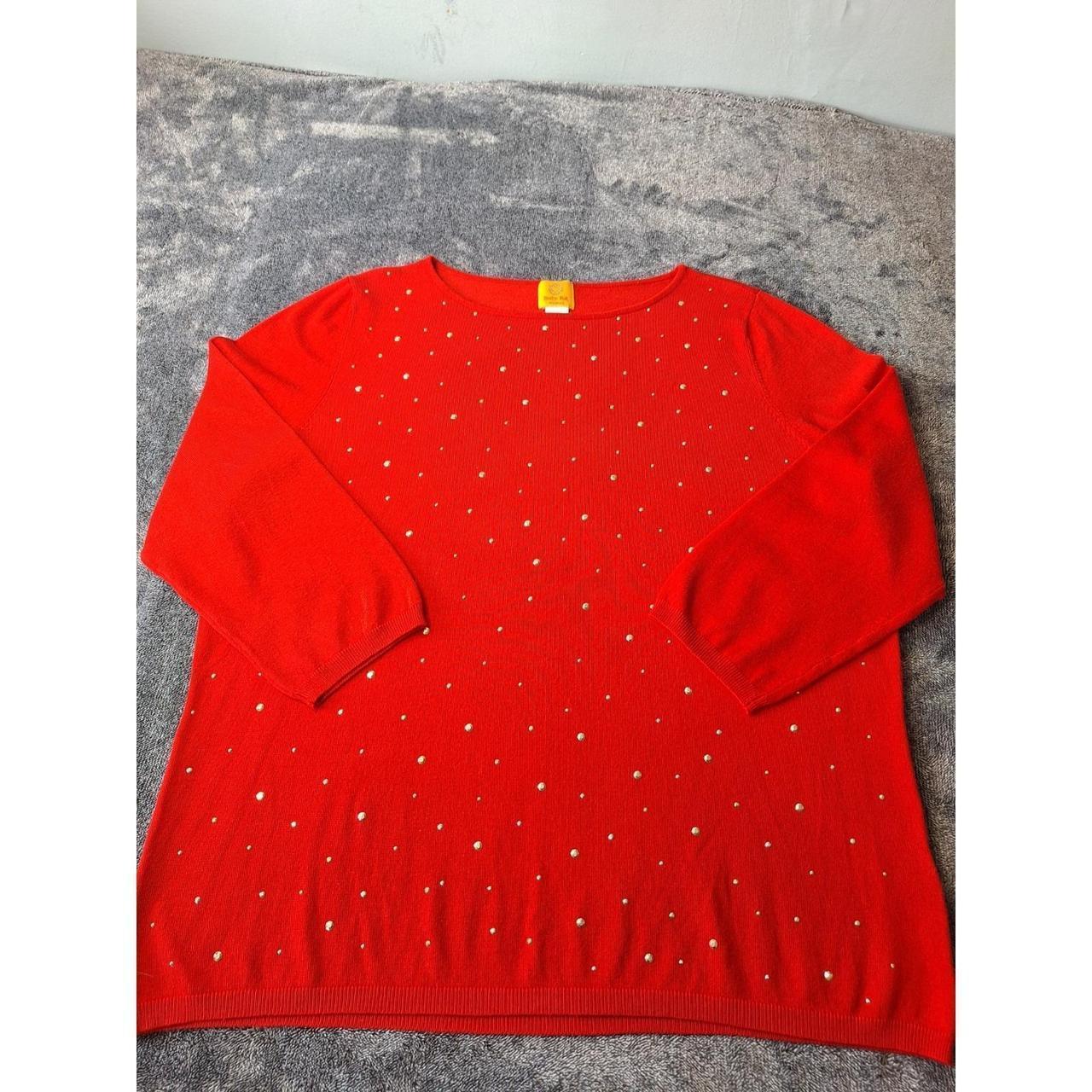 Ruby Rd. Women's Sweater - Red - XL – Ruby Rd 3/4… - image 2