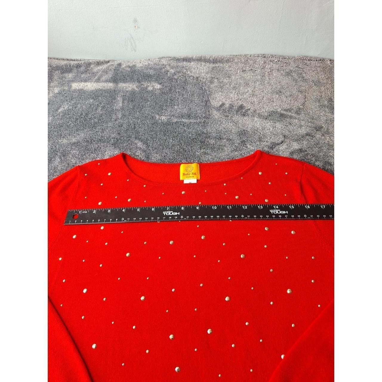 Ruby Rd. Women's Sweater - Red - XL – Ruby Rd 3/4… - image 6