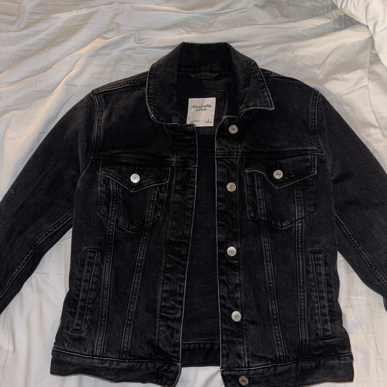 Abercrombie Fitch small black denim jacket