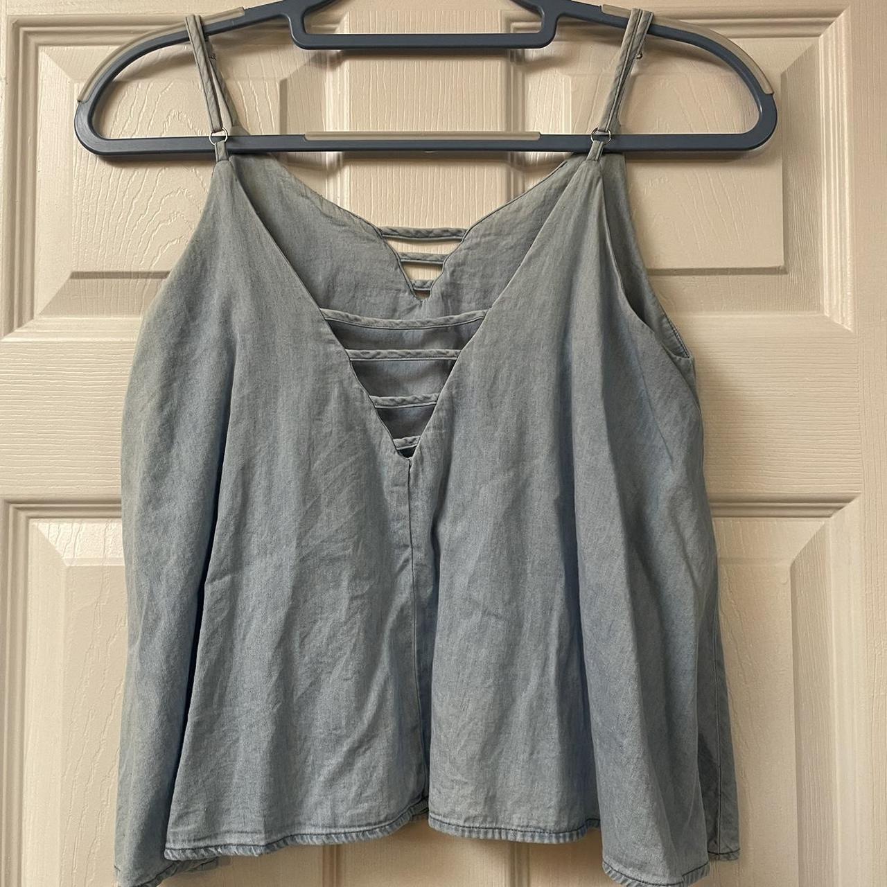 Copper Key Women's Blue Vest | Depop