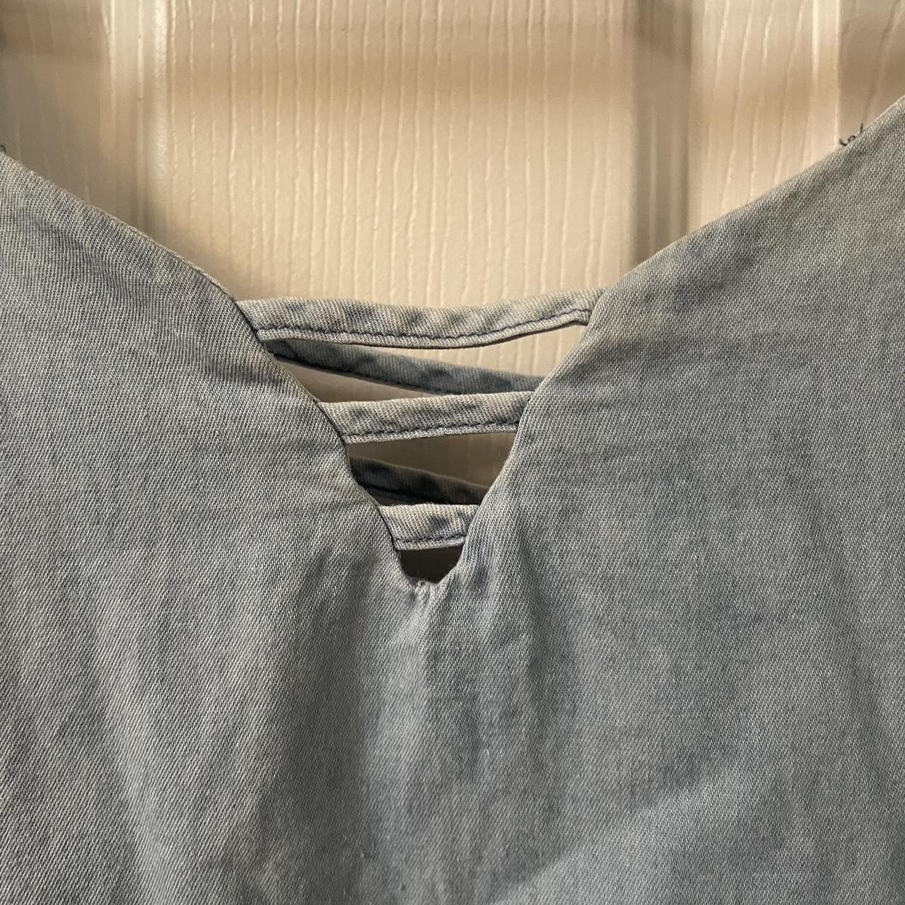 Copper Key Women's Blue Vest Depop