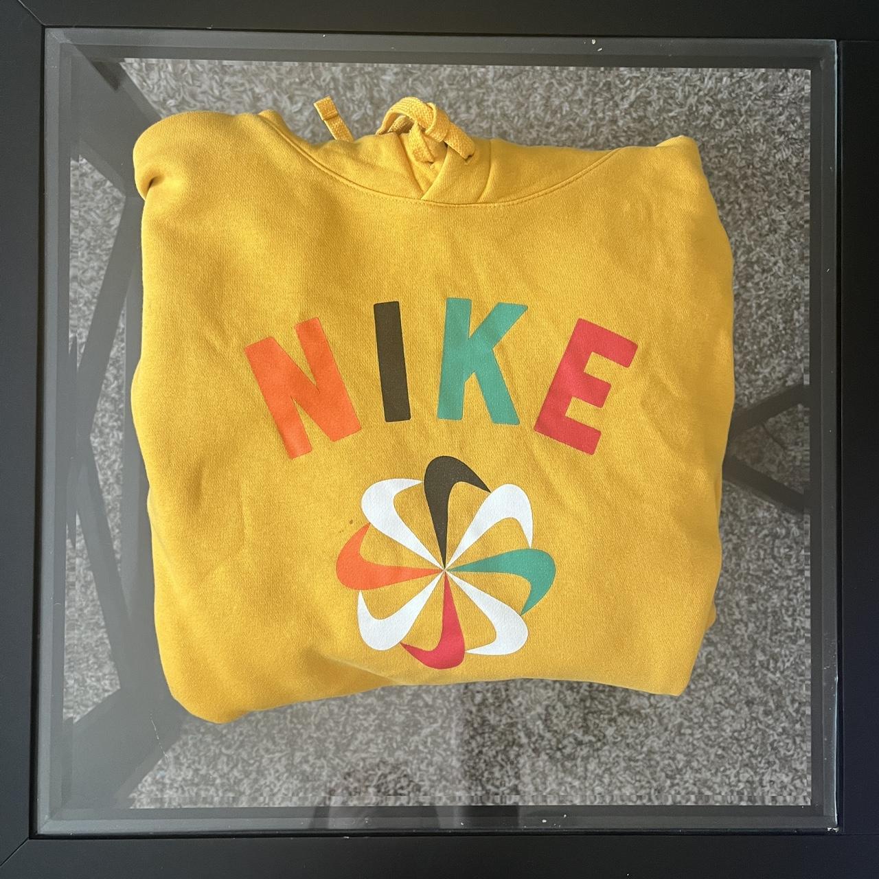 mens nike yellow hoodie