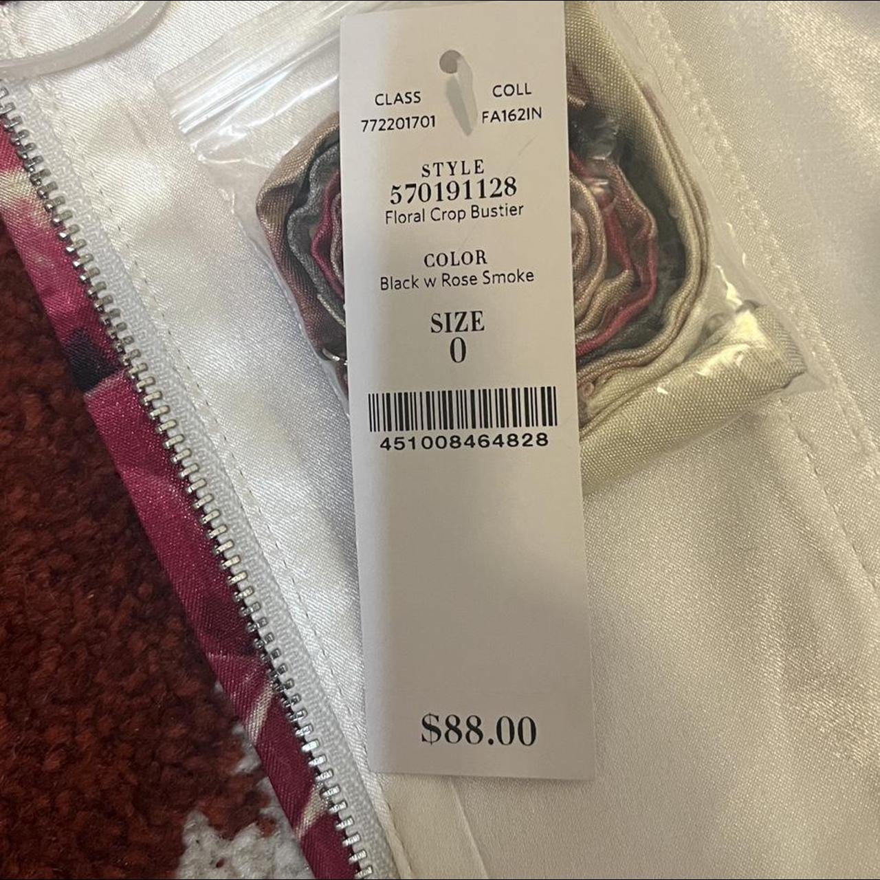 White House Black Market Women's Pink and Burgundy Top (3)