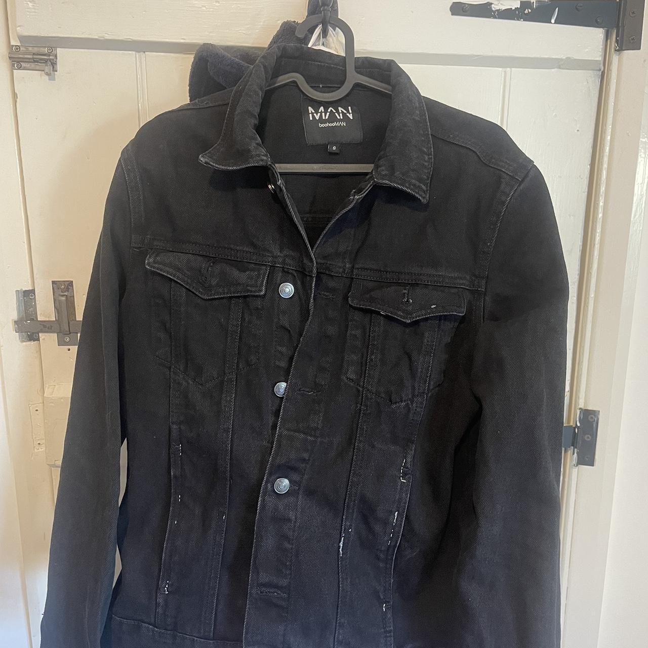 Black Denim jacket from BoohooMan. Size S Depop