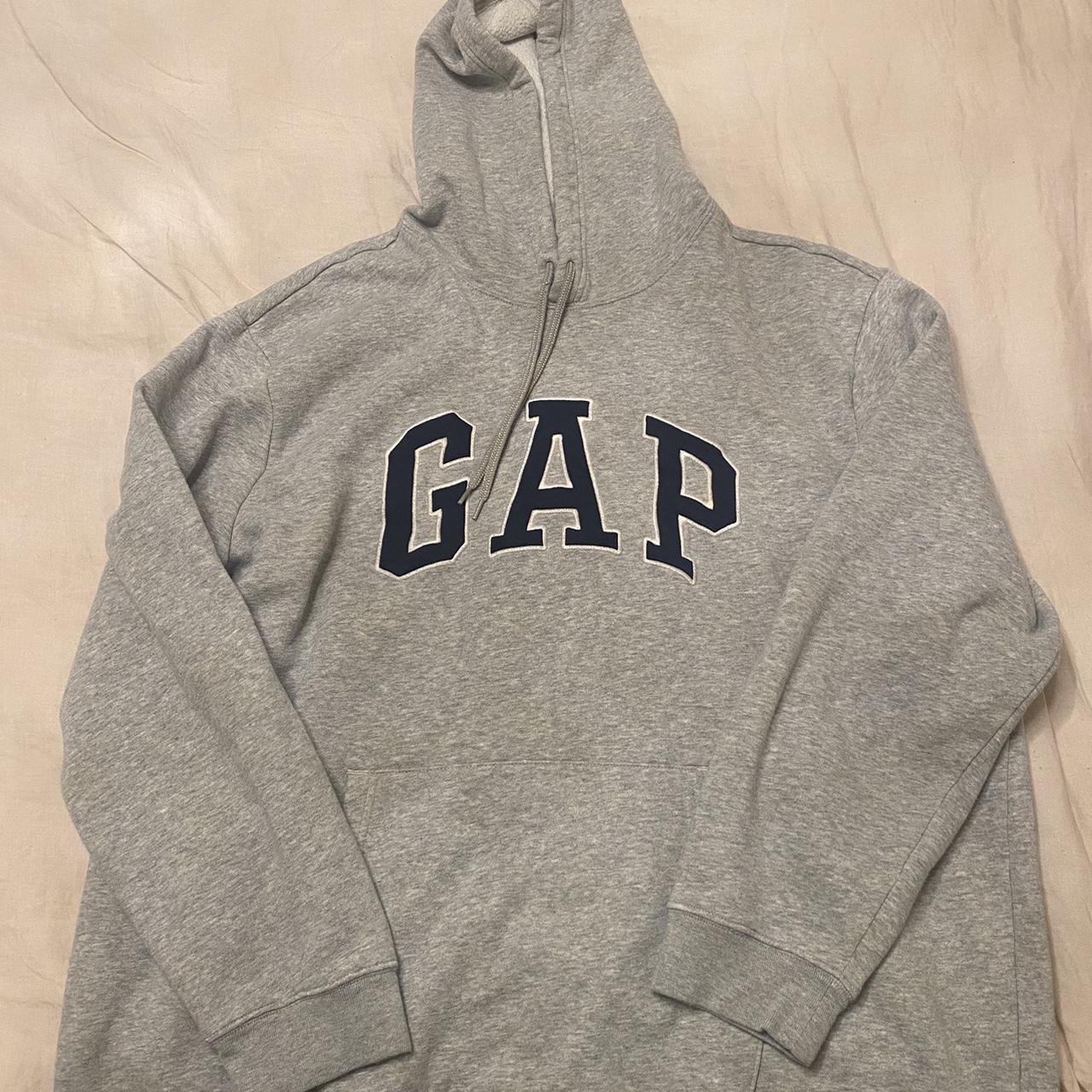 Gap Men's Grey Hoodie | Depop