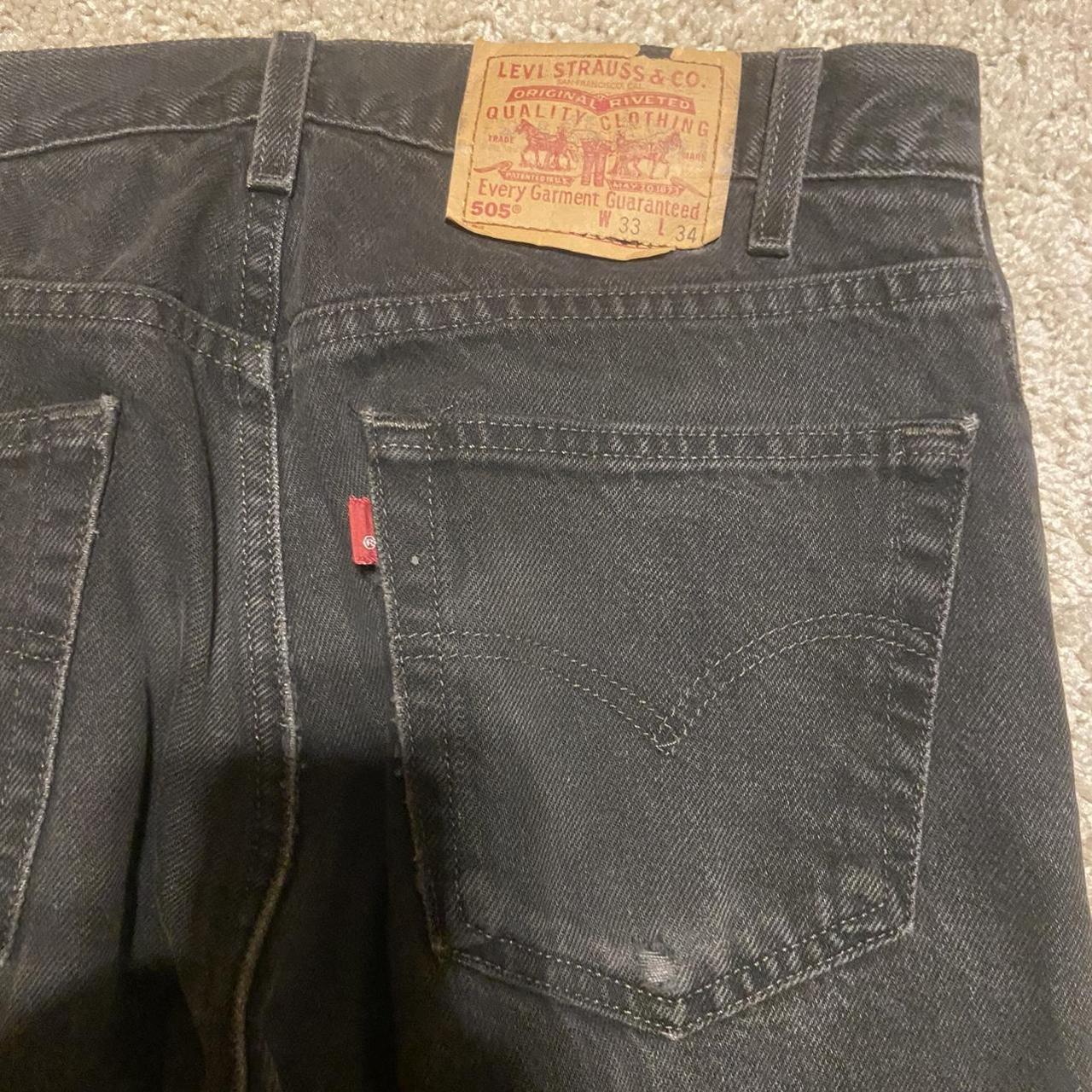 Vintage early 2000s black Levi’s. Great wear perfect... - Depop